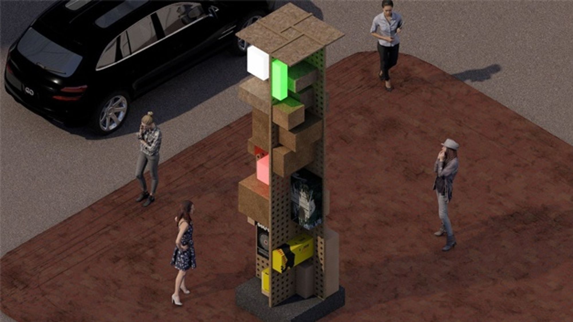 Rendering of a 5G mast