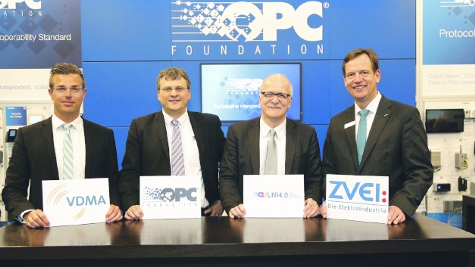 Christian Mosch, Stefan Hoppe, Thomas Hahn und Günther Koschnick