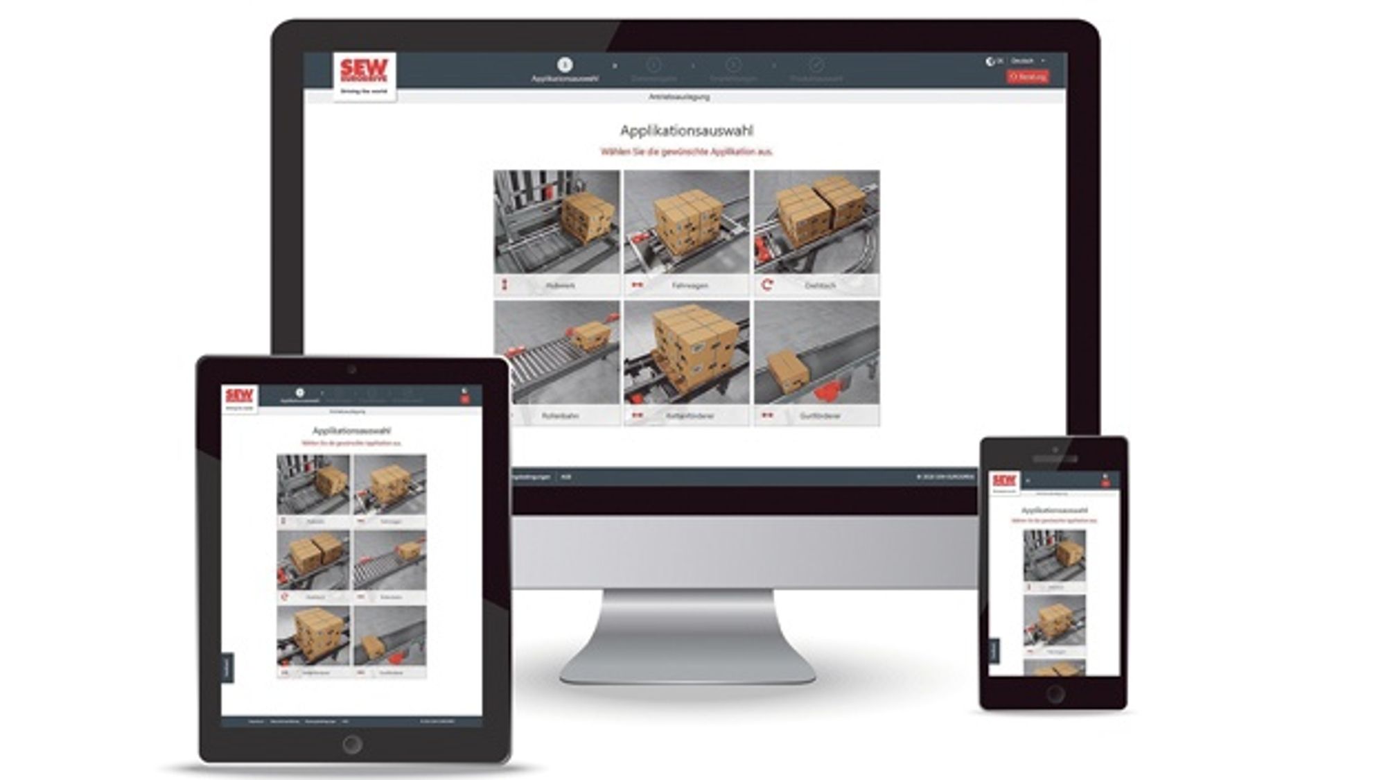 x5_Online-Werkzeug Antriebsauslegung von SEW-Eurodrive x5_Online-Werkzeug Antriebsauslegung von SEW-Eurodrive