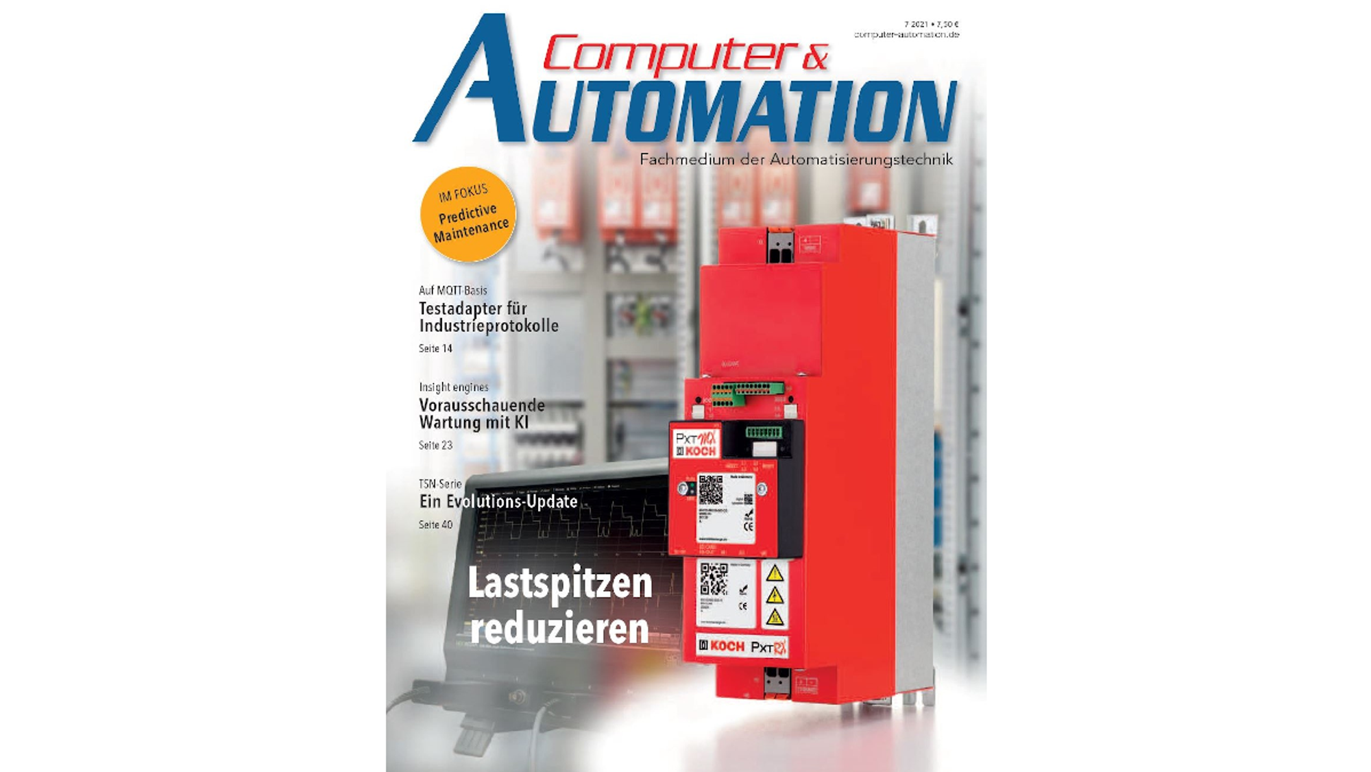 Titelbild der Computer&AUTOMATION Ausgabe 7/2021  Hier geht´s zur Umfrage