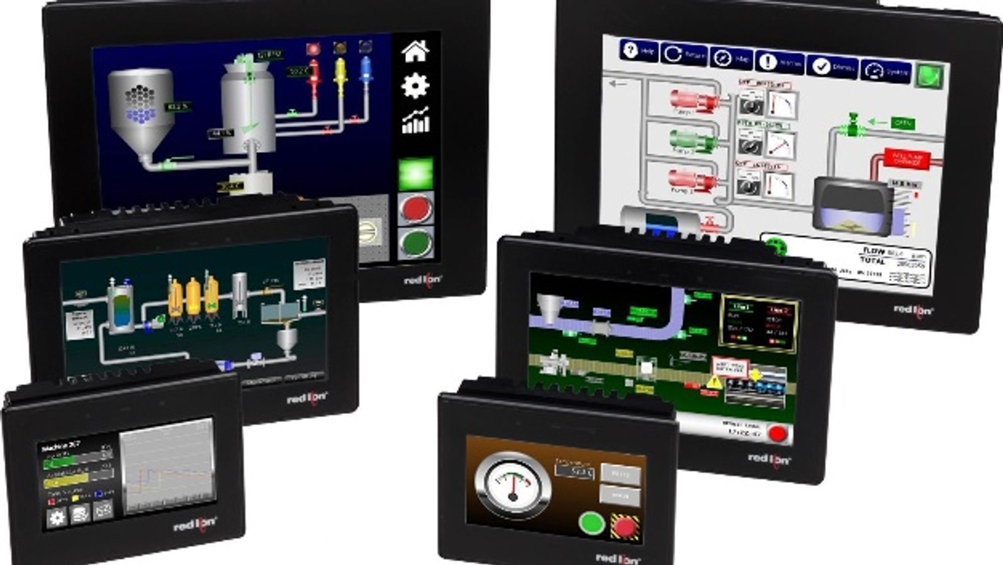 CR1000 and CR3000 HMI operating devices from Red Lion Controls