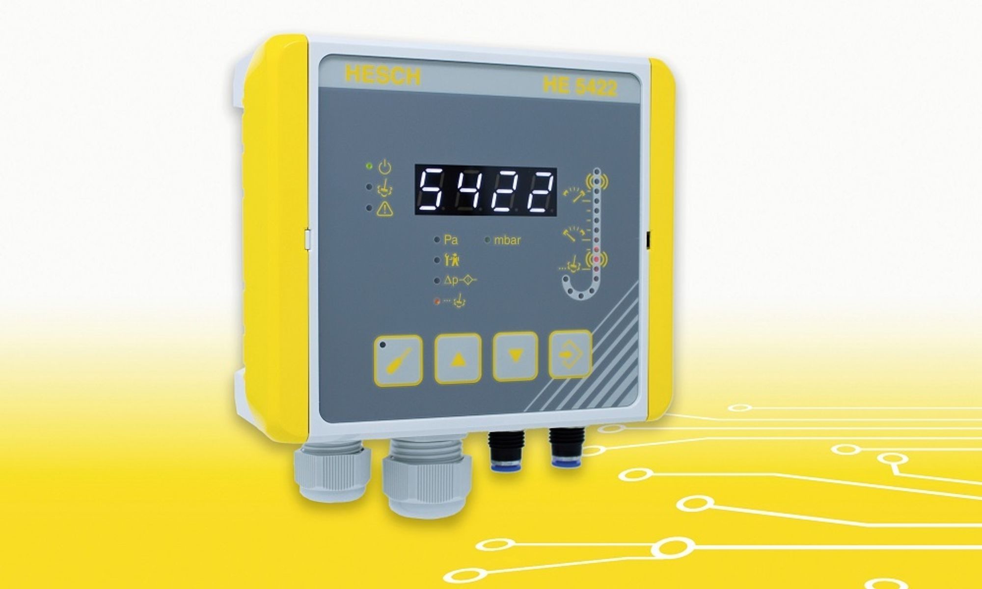 The HE 5422 differential pressure regulator from Hesch has been redesigned: Thanks to the pre-coating functionality, the cleaning process is significantly simplified and the Datahold function eliminates incorrect measurements.