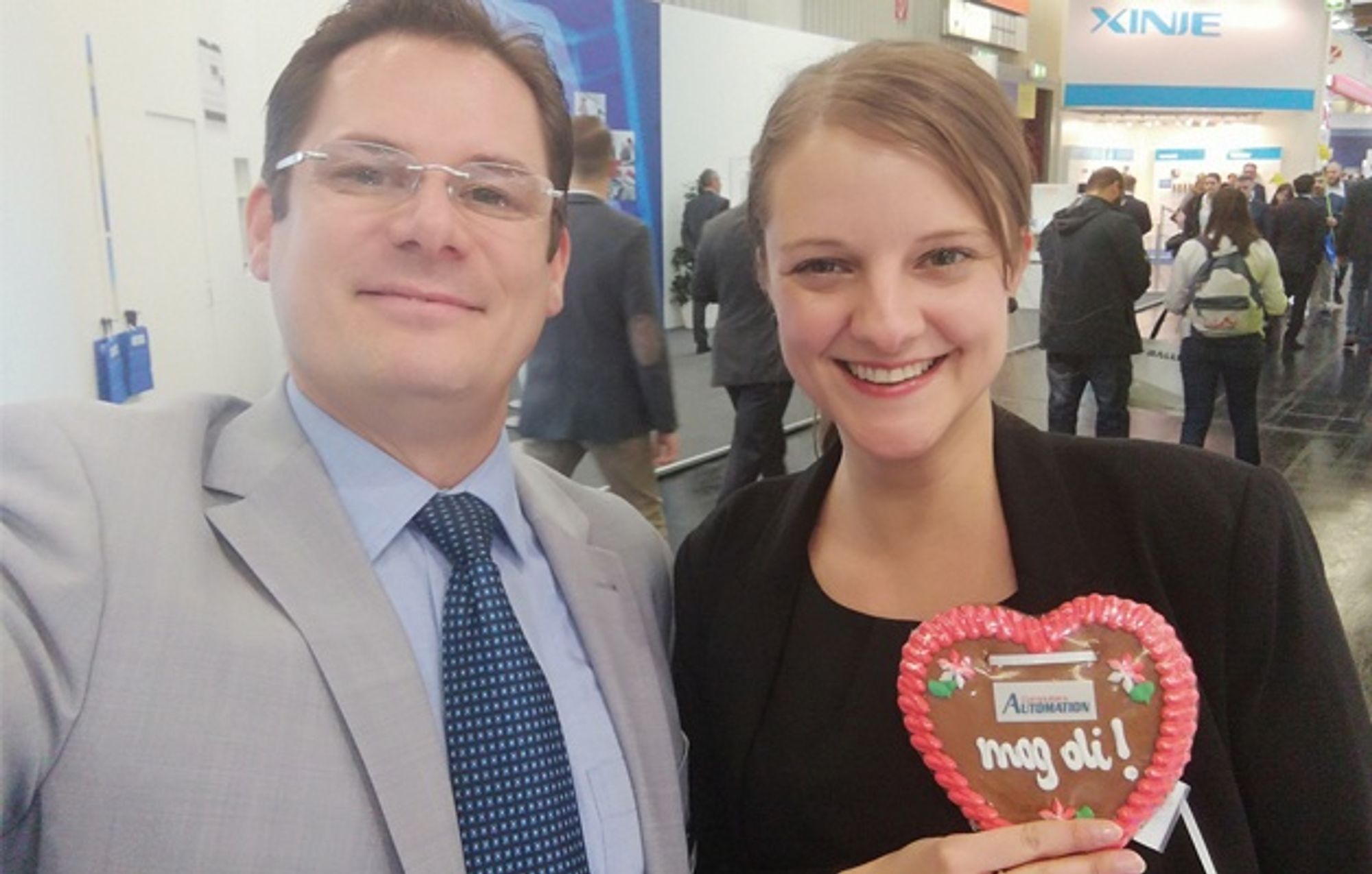 Andreas Zepf mit Eleonore Arlat von Kontron