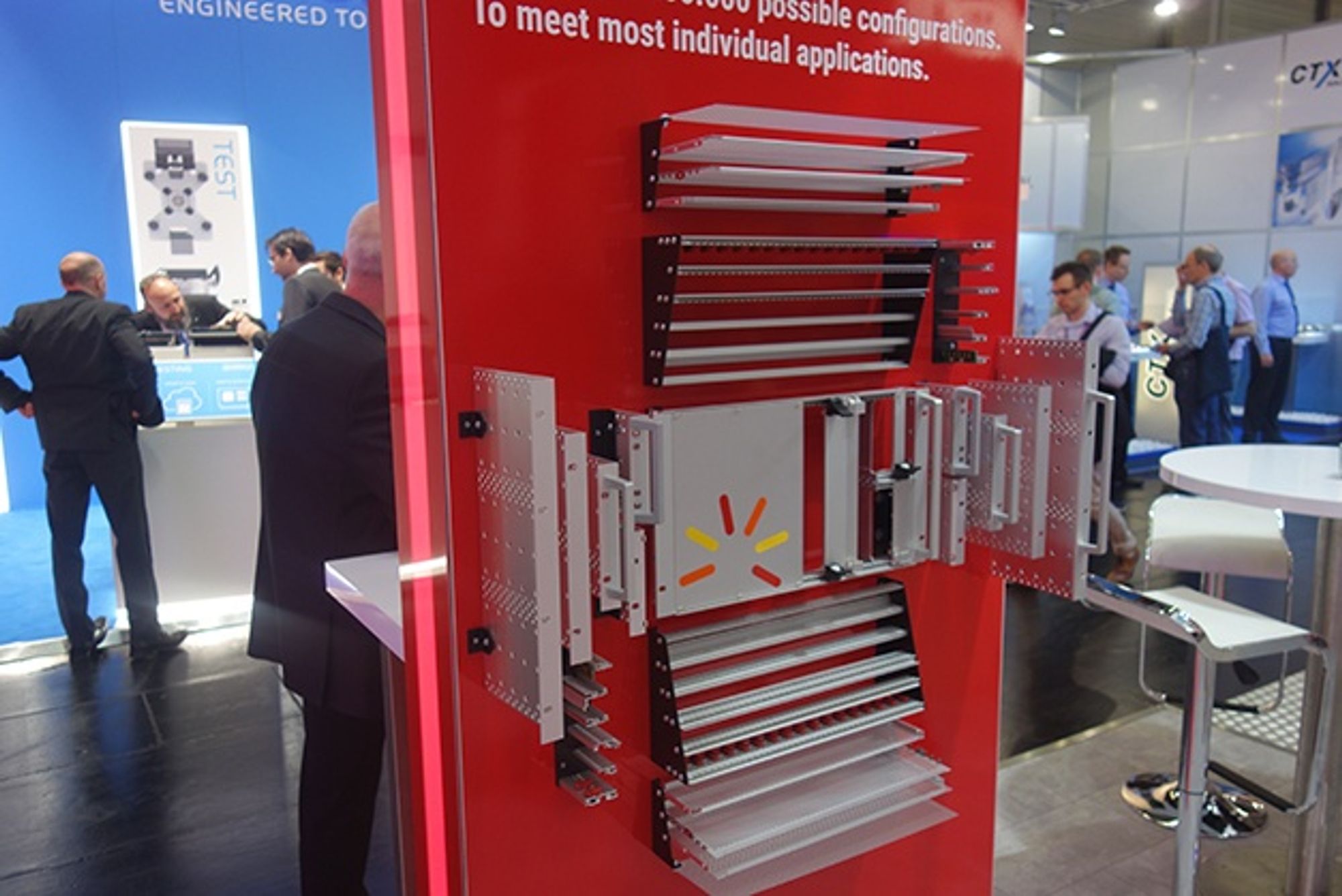 At the Schroff GmbH stand at embedded world 2019