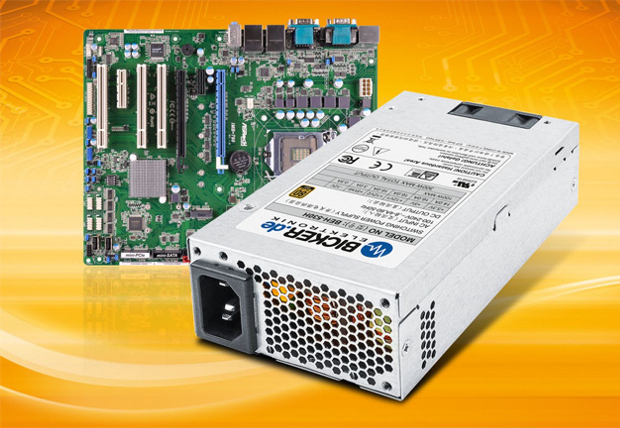 Industrial PC power supply BEH-530H from Bicker Elektronik Industrial PC power supply BEH-530H from Bicker Elektronik