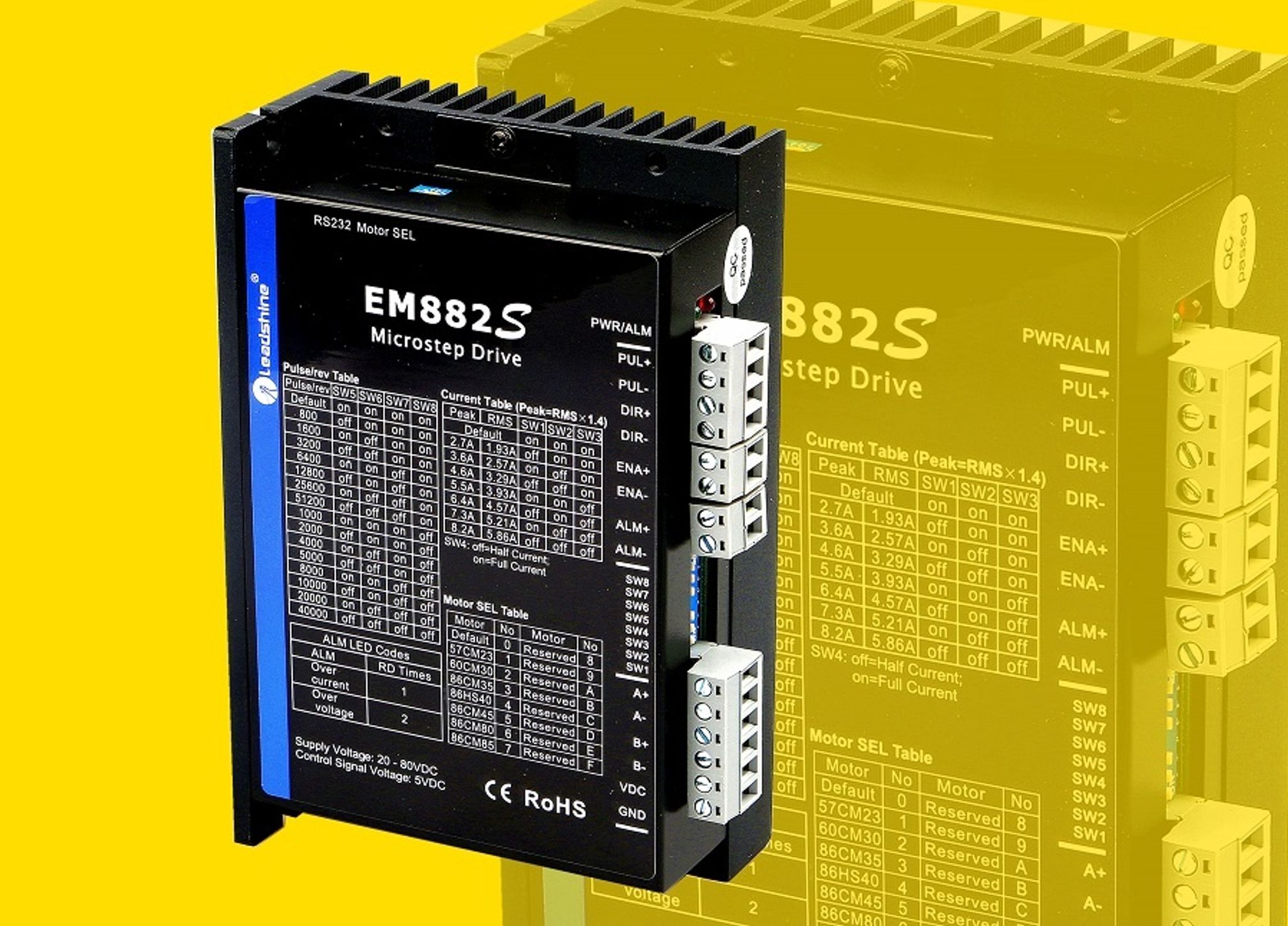 With the EM_S, Koco Motion is launching the next generation of stepper motor drivers that are controlled via the clock-direction interface. With the EM_S, Koco Motion is launching the next generation of stepper motor drivers that are controlled via the clock-direction interface.