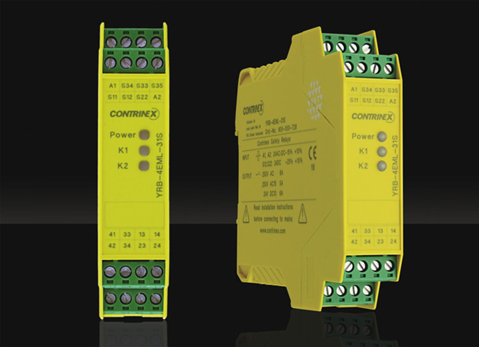 High-speed safety relays from Contrinex Sensor High-speed safety relays from Contrinex Sensor