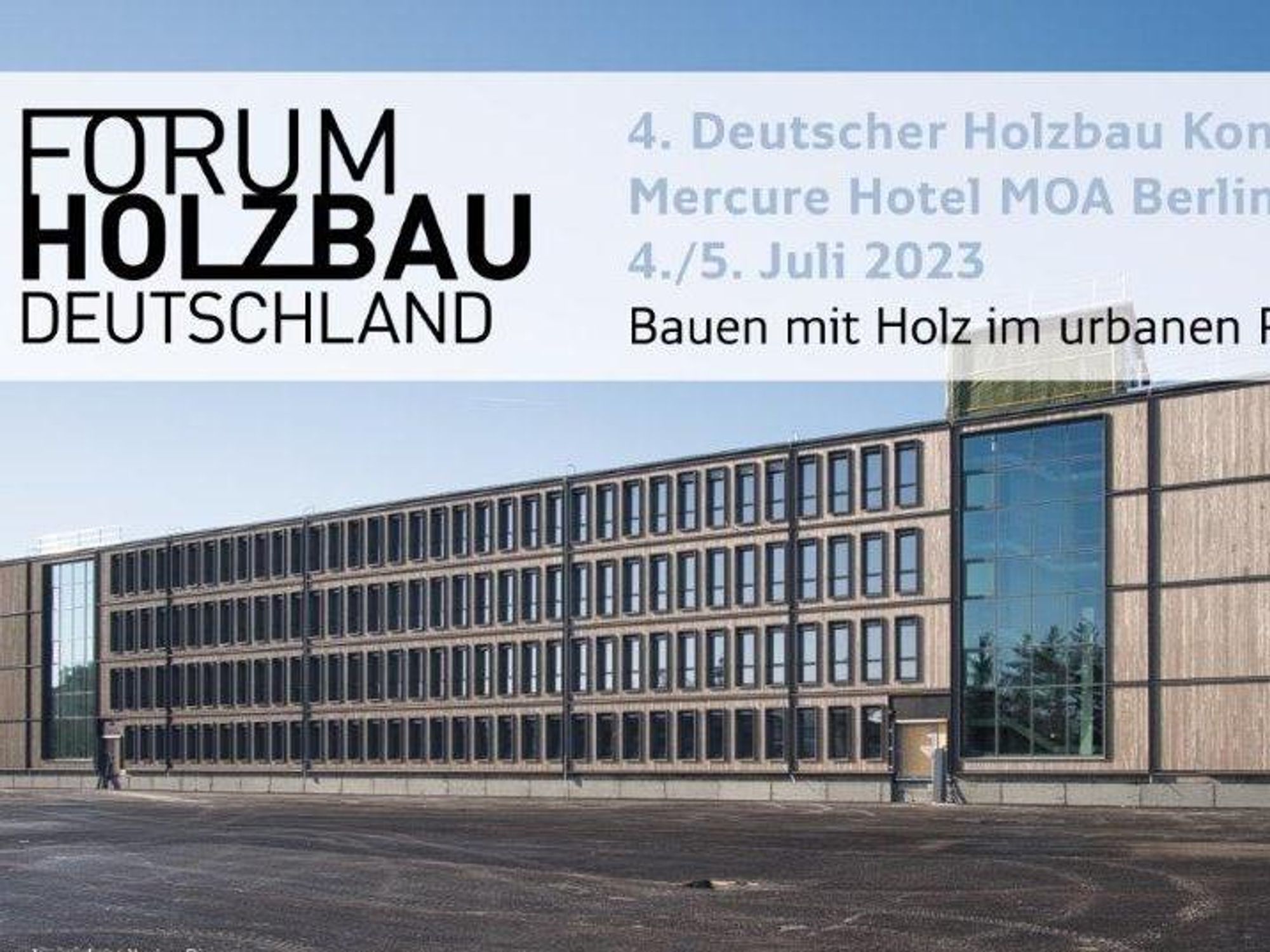 Beim 4. DHK stehen unter anderem fachspezifische Holzbauthemen auf dem Programm, z.B. geht es um zirkuläres Bauen, neue Bemessungsrichtlinien im Eurocode und die Technische Gebäudeausstattung (Foto: Forum Holzbau/Fast + Epp)