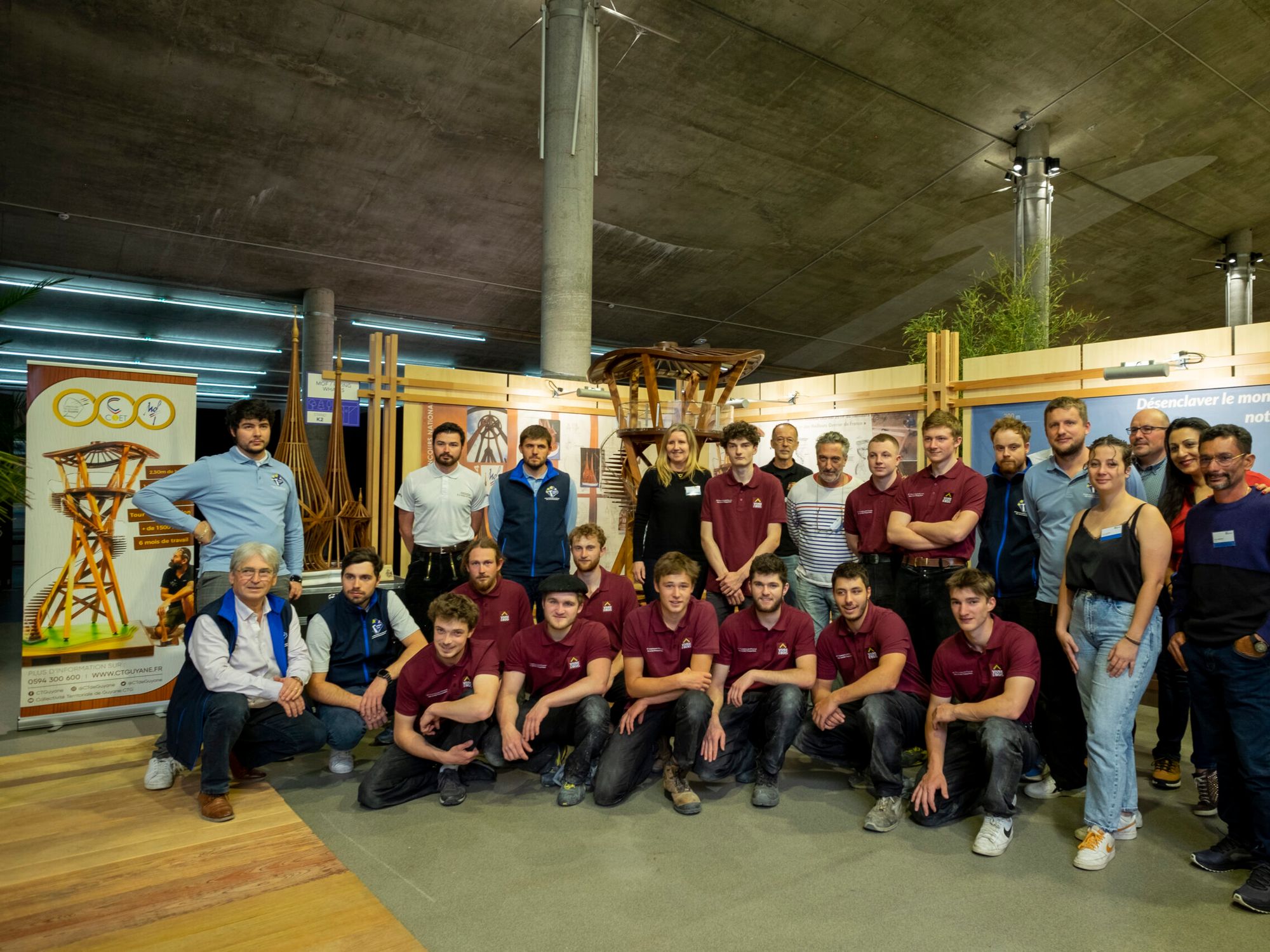 Das französische Team beim Europäischen Wettbewerb für junge Zimmerer