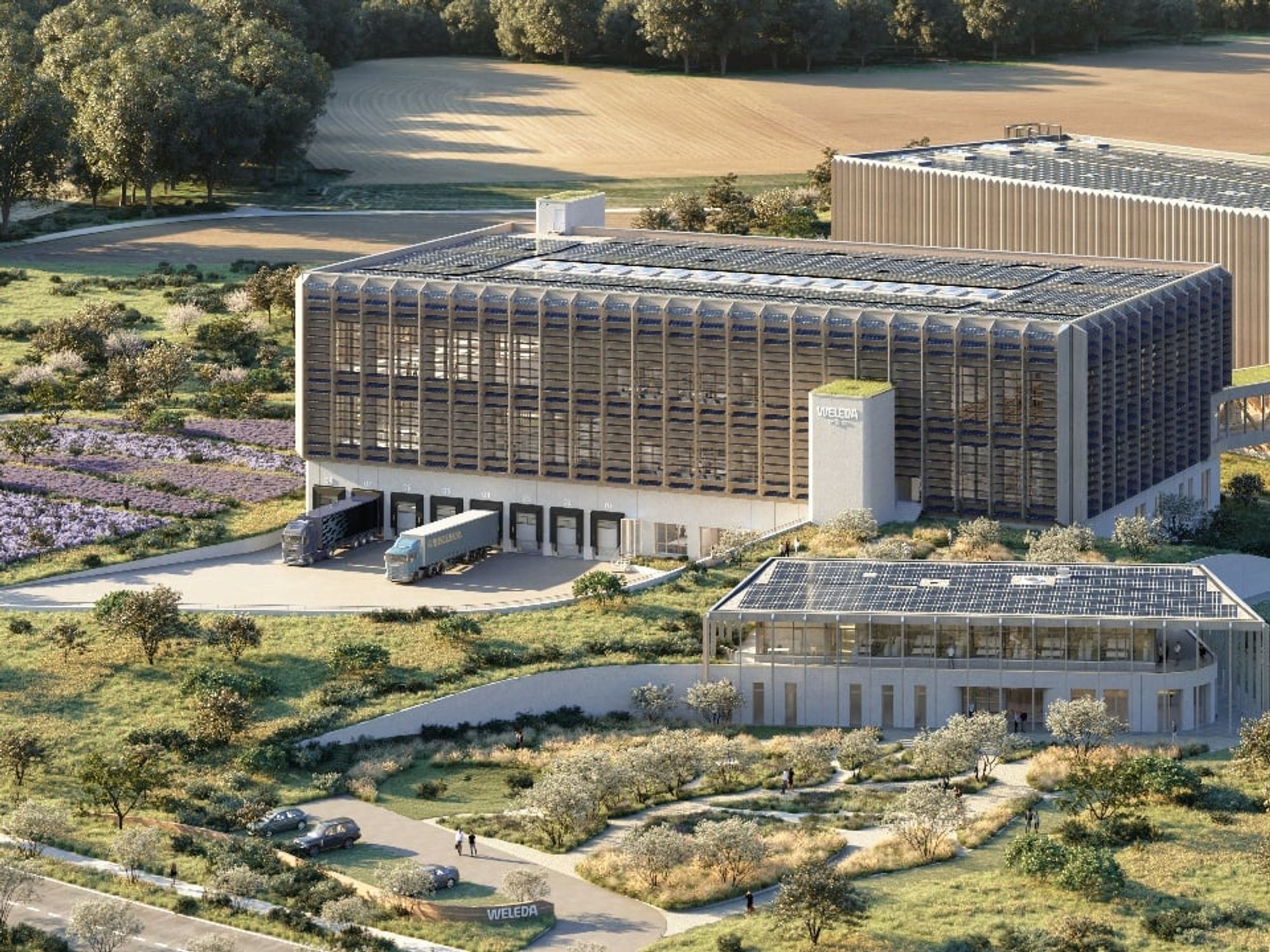 Neubau des Weleda Logistik-Campus