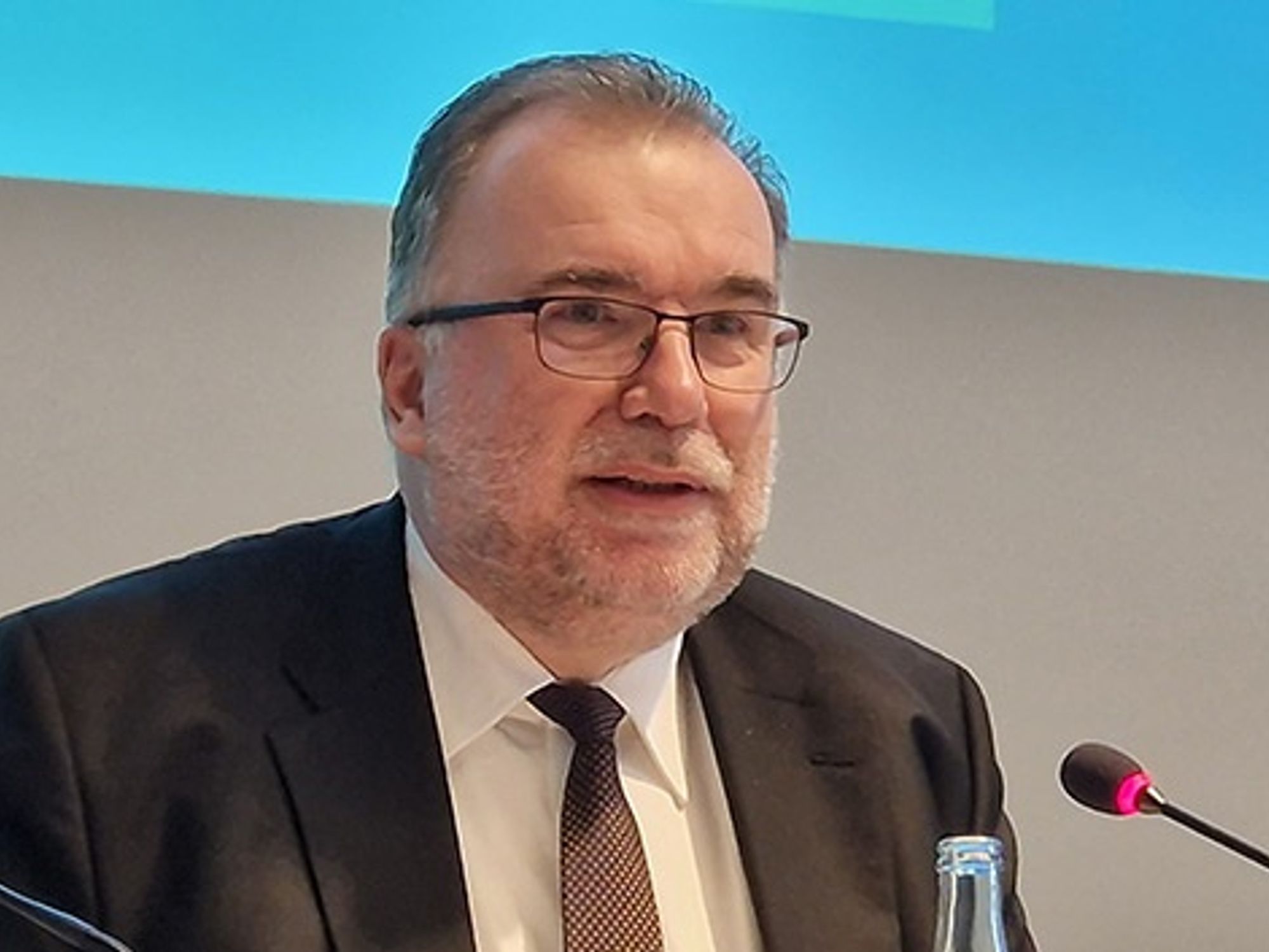 BDI-Präsident Siegfried Russwurm auf der Hannover Messe 2023. BDI-Präsident Siegfried Russwurm auf der Hannover Messe 2023.