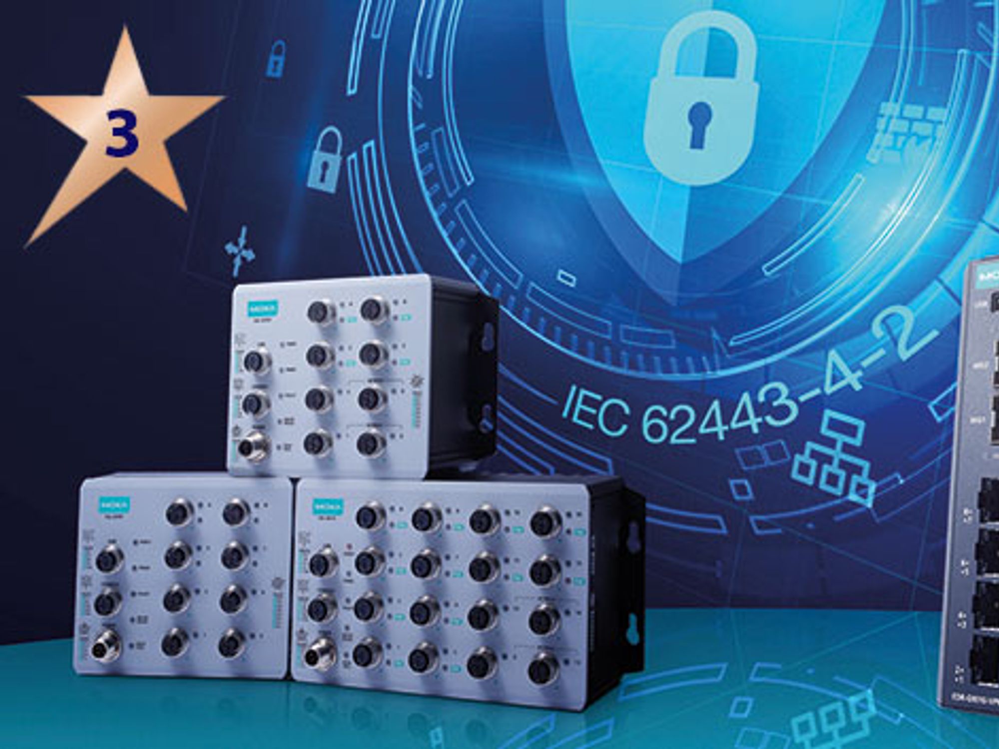 Computer&Automation »Produkte des Jahres 2024« – Safety & Security – Platz 3: Moxa Computer&Automation »Produkte des Jahres 2024« – Safety & Security – Platz 3: Moxa