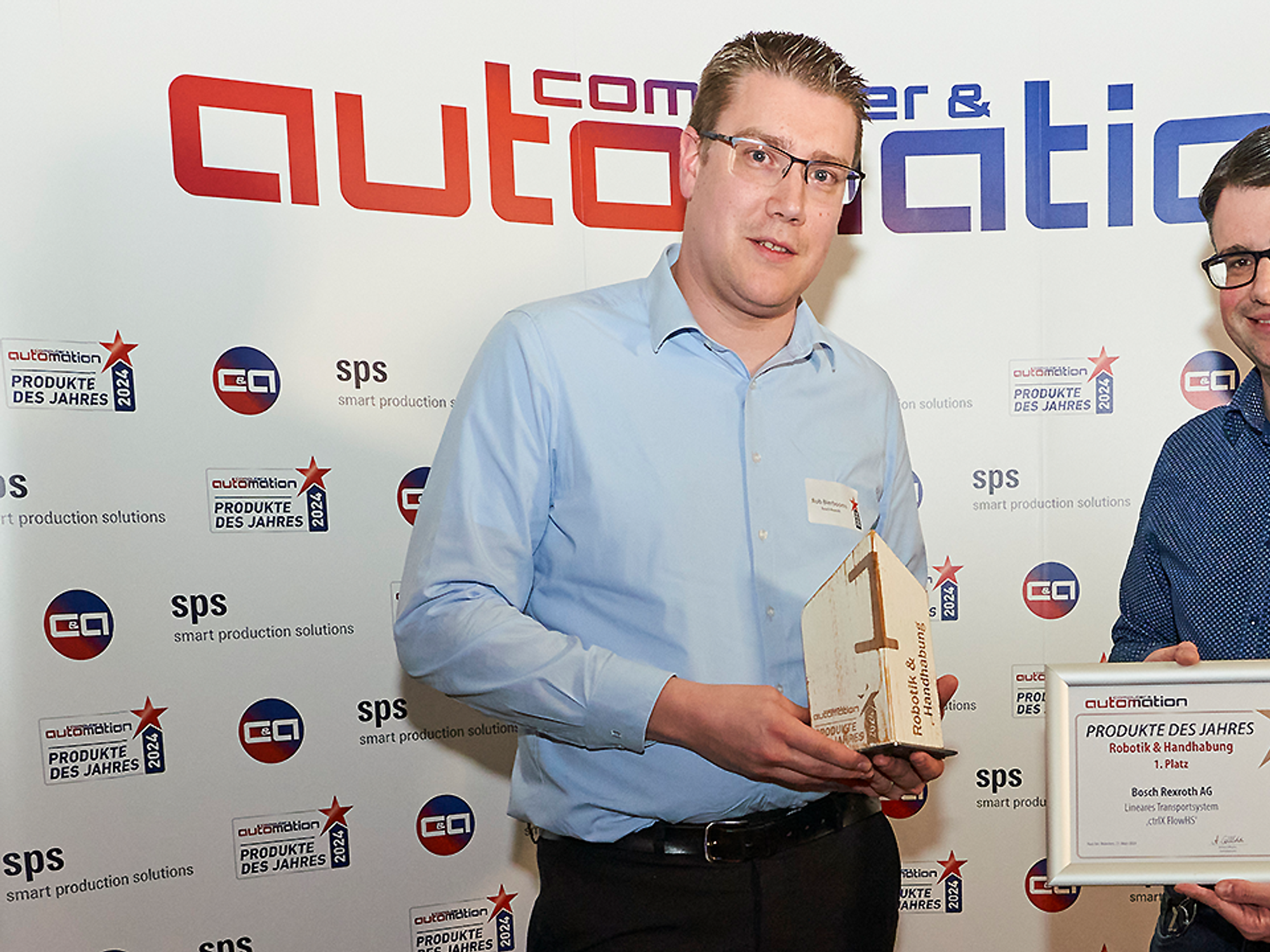 Platz 1 für Bosch Rexroth: Rob Bierbooms und Nils Tielen (von links).