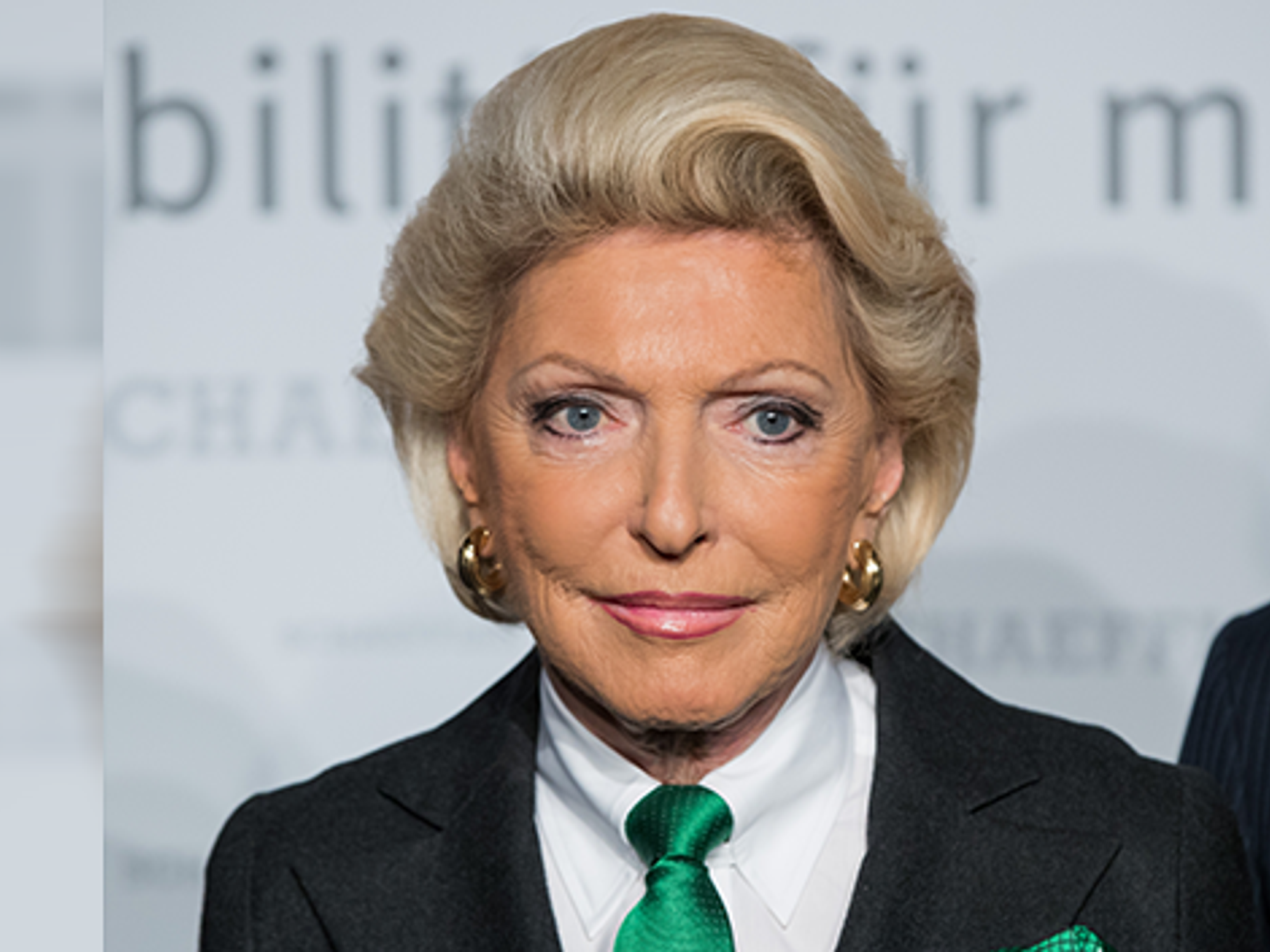 Maria-Elisabeth Schaeffler-Thumann, Deputy Chairwoman of the Supervisory Board and shareholder of Schaeffler AG, pictured in Nuremberg on the sidelines of the company's Annual General Meeting in 2017.