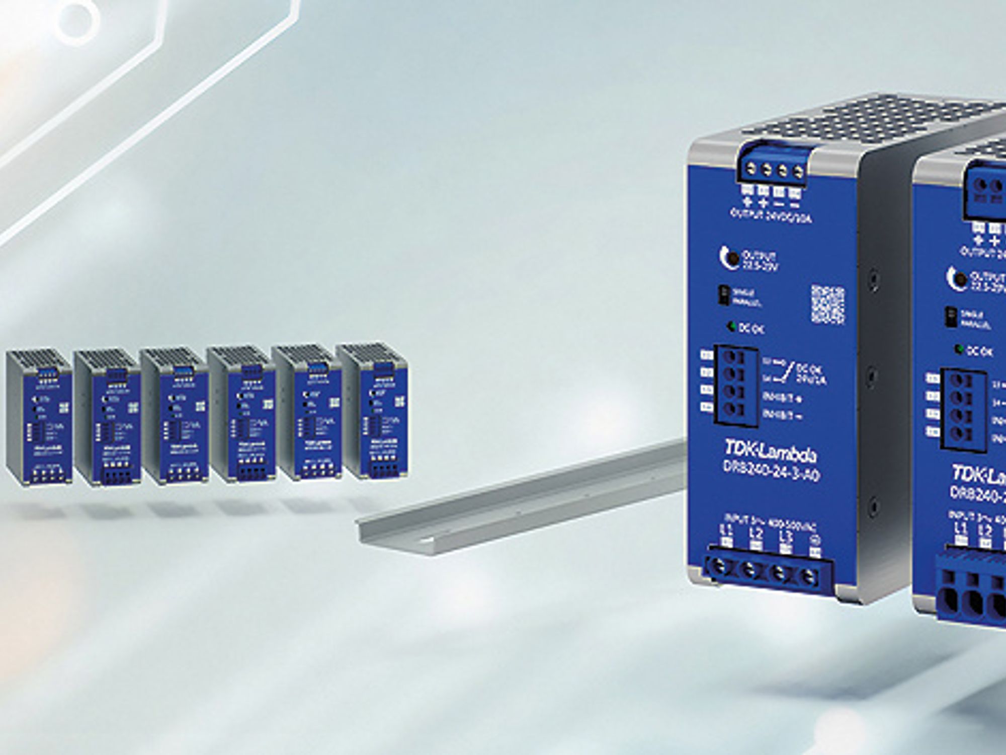 Hy-Line-Power Components, 3-phase power supply units of the DRB series