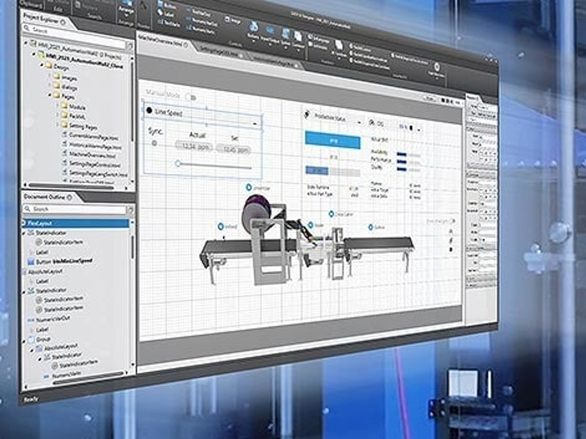 Web visualization from Lenze