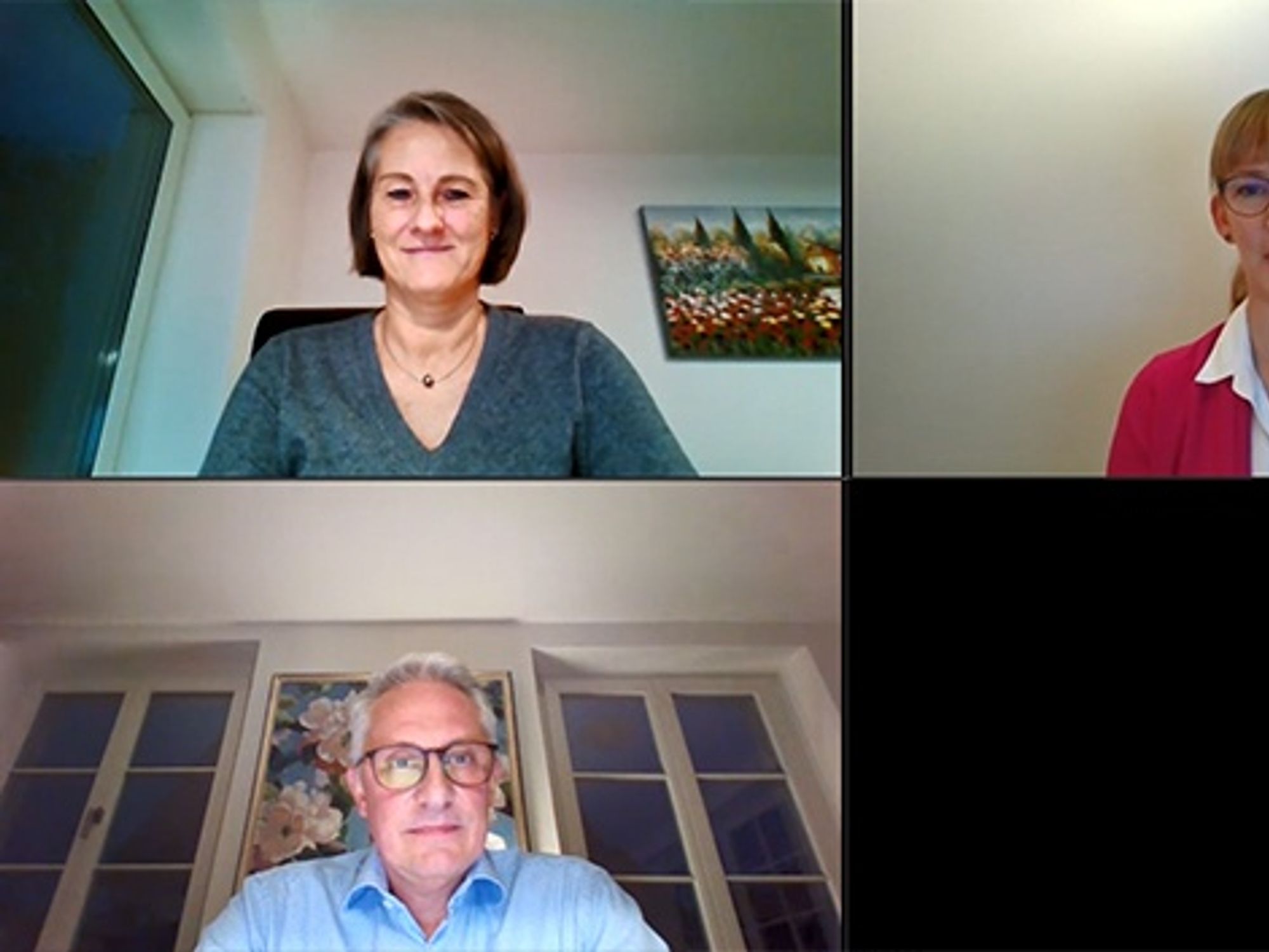 The SPS managers in a video interview
