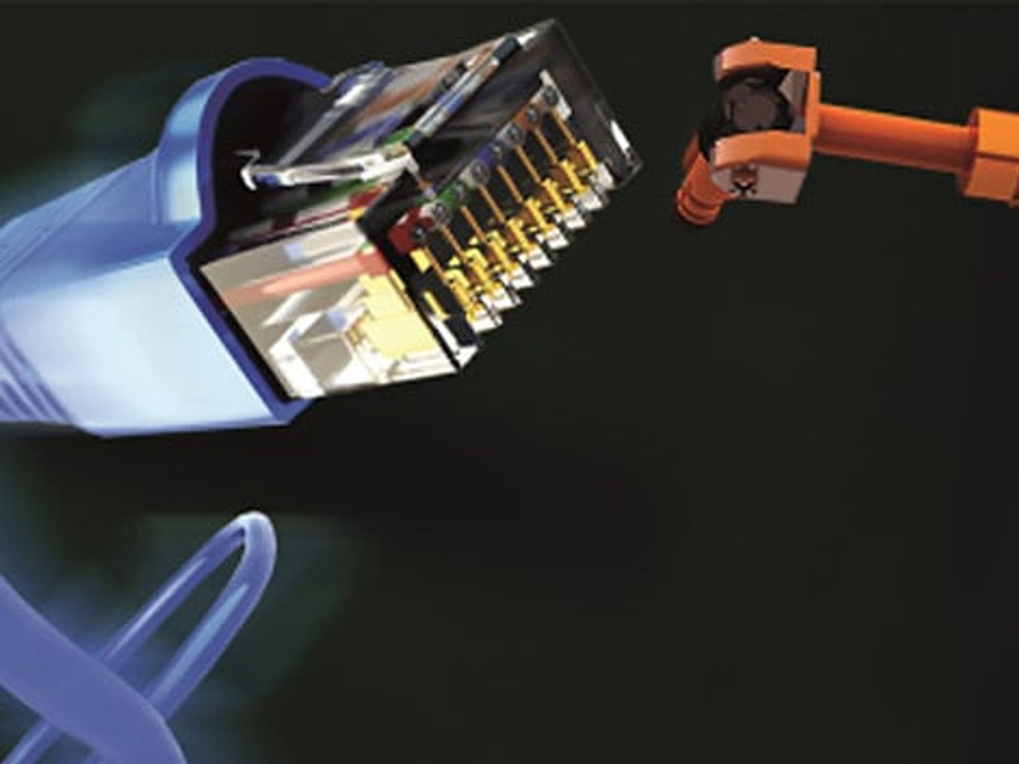 Industrial Ethernet cable and robot arm