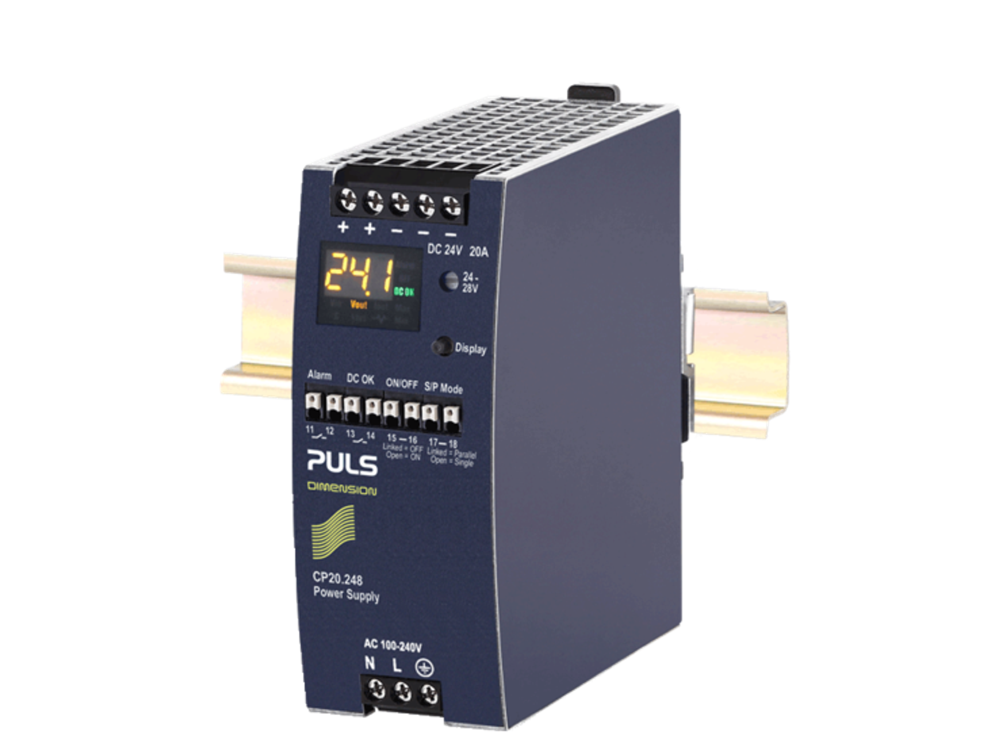 DIN rail power supply CP20.248 from Puls