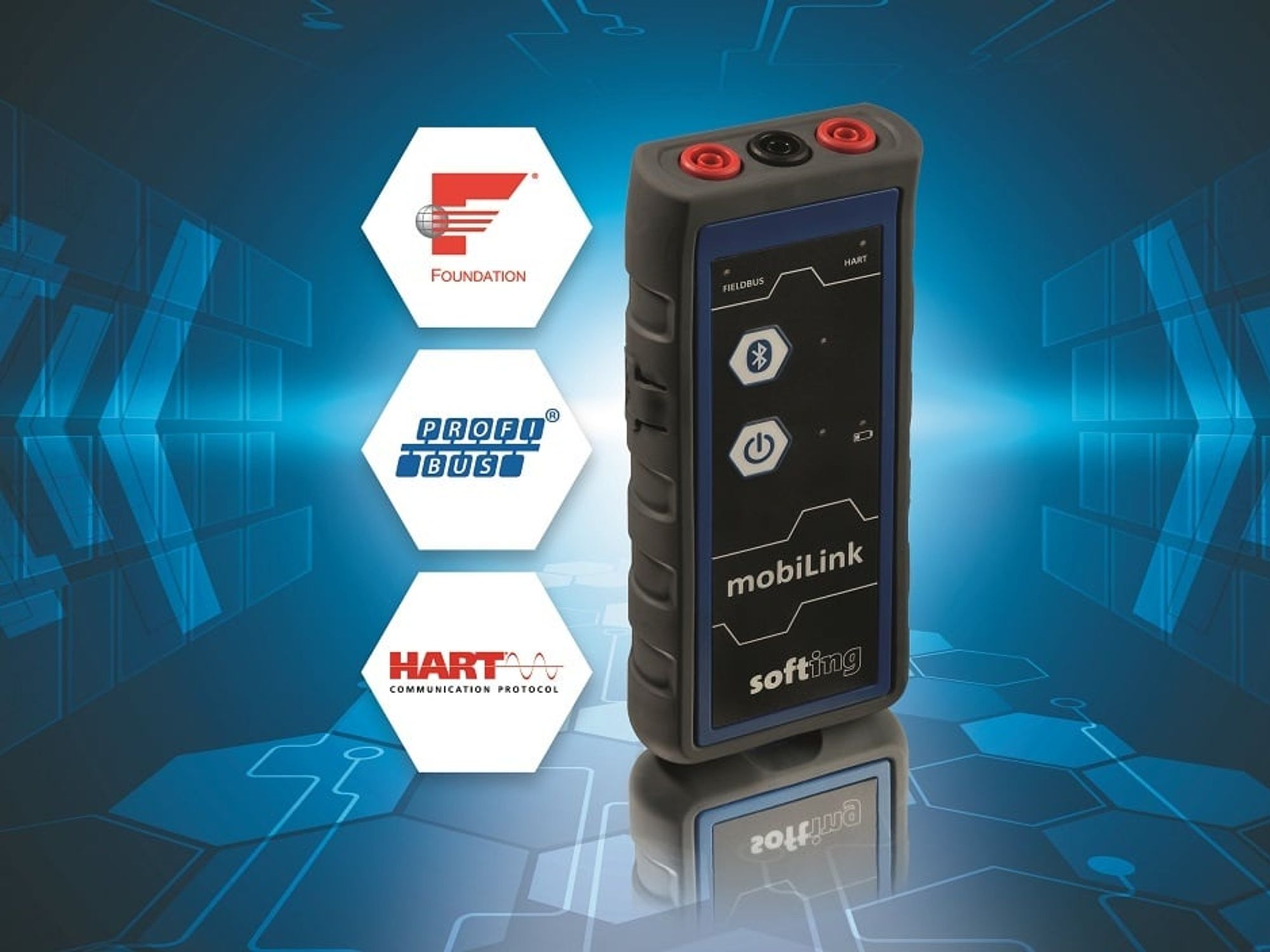 mobiLink enables access to field devices with three communication protocols. mobiLink enables access to field devices with three communication protocols.
