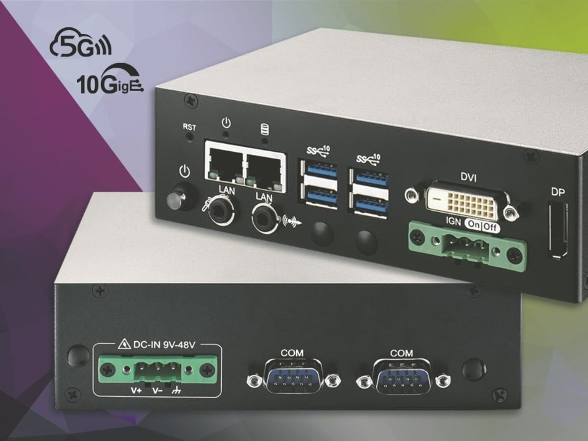 Embedded Box PCs with eighth-generation Intel Core processors from the U series.