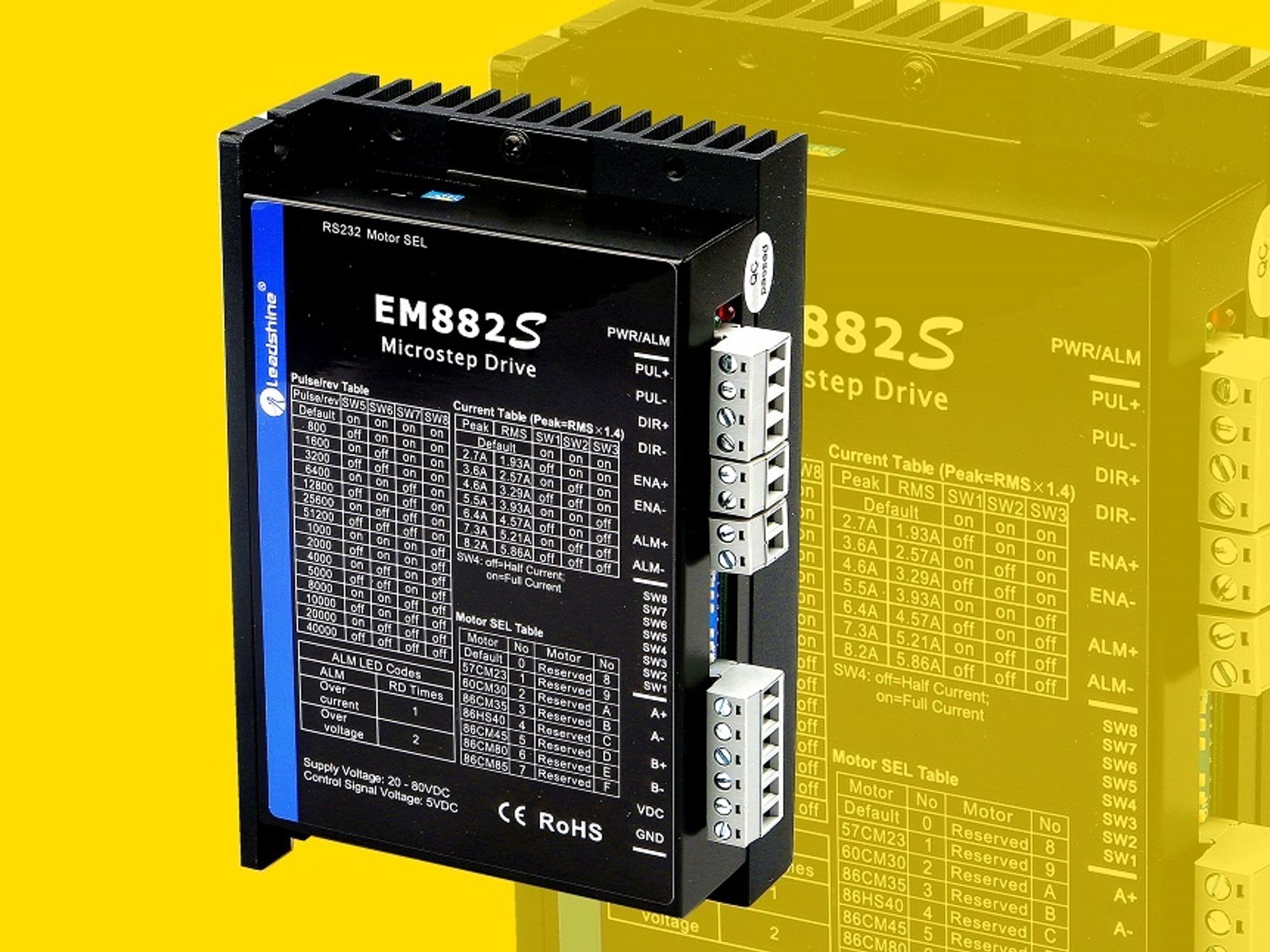 With the EM_S, Koco Motion is launching the next generation of stepper motor drivers that are controlled via the clock-direction interface.