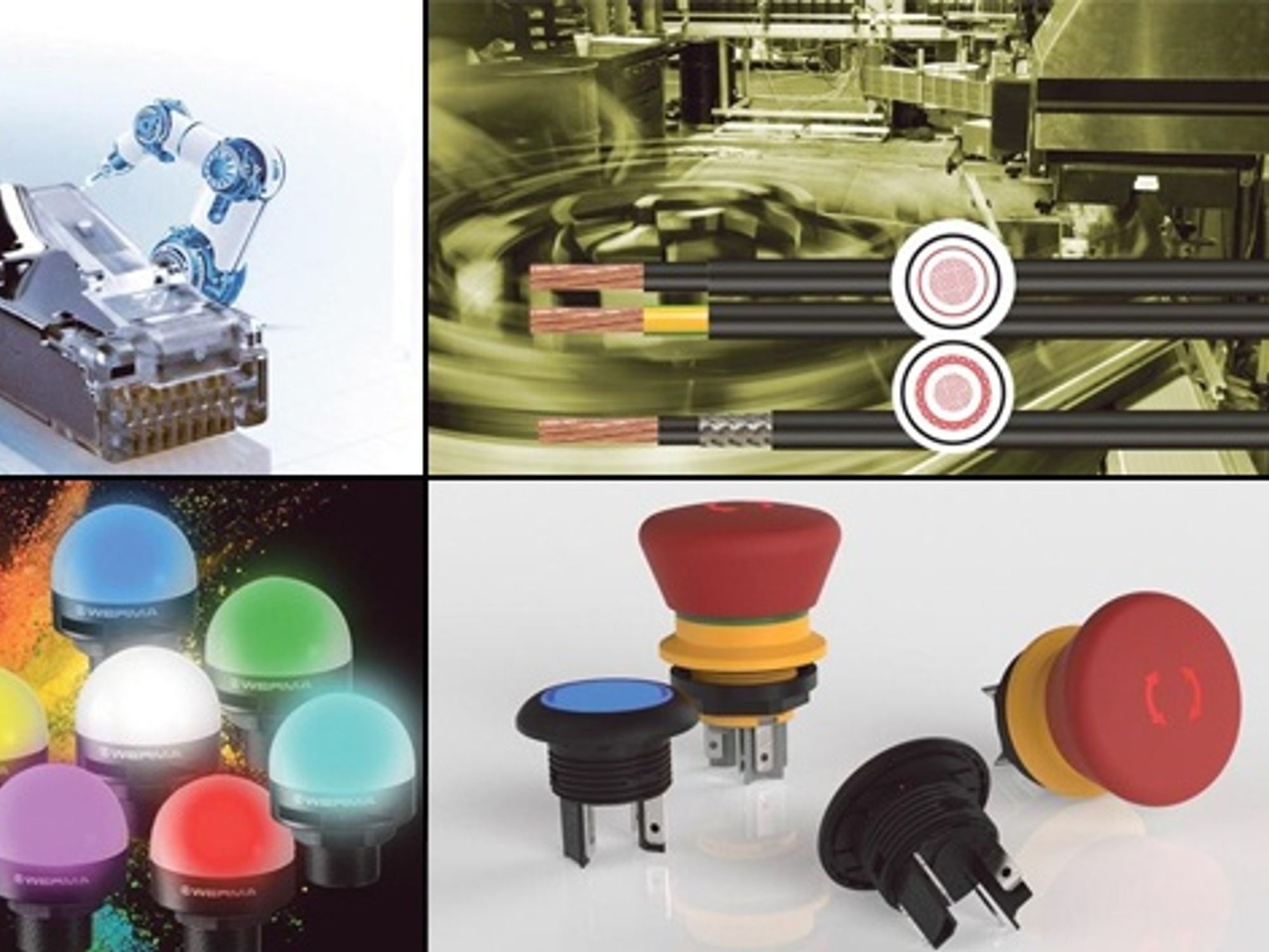 Bildcollage zu Produkten aus dem Bereich Elektromechanik im September 2019 Bildcollage zu Produkten aus dem Bereich Elektromechanik im September 2019