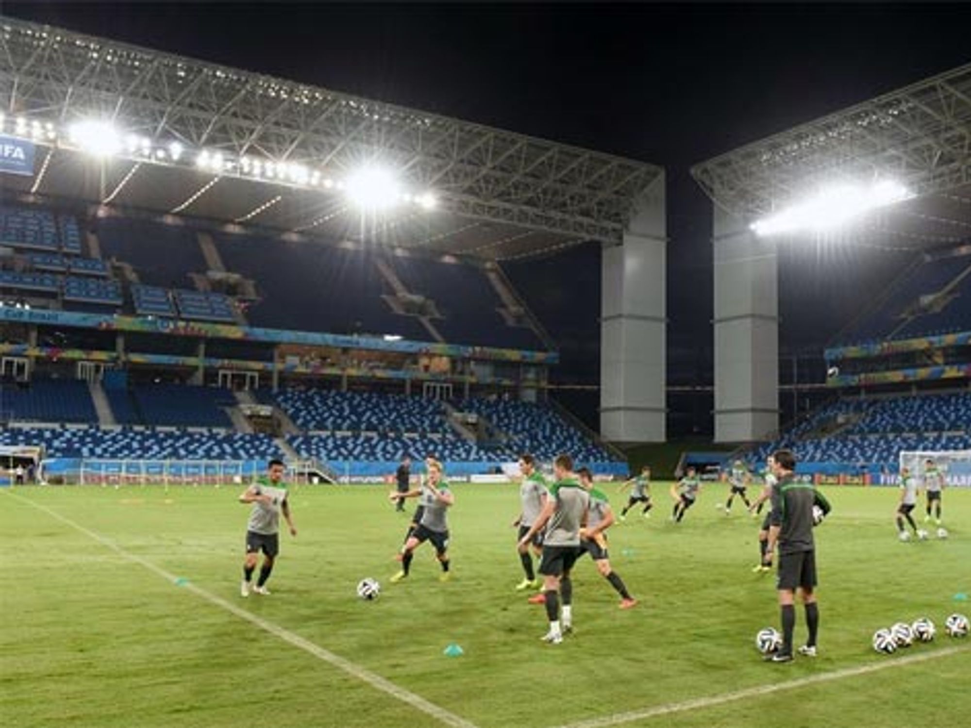 Fussballstadion, Training, Spieler