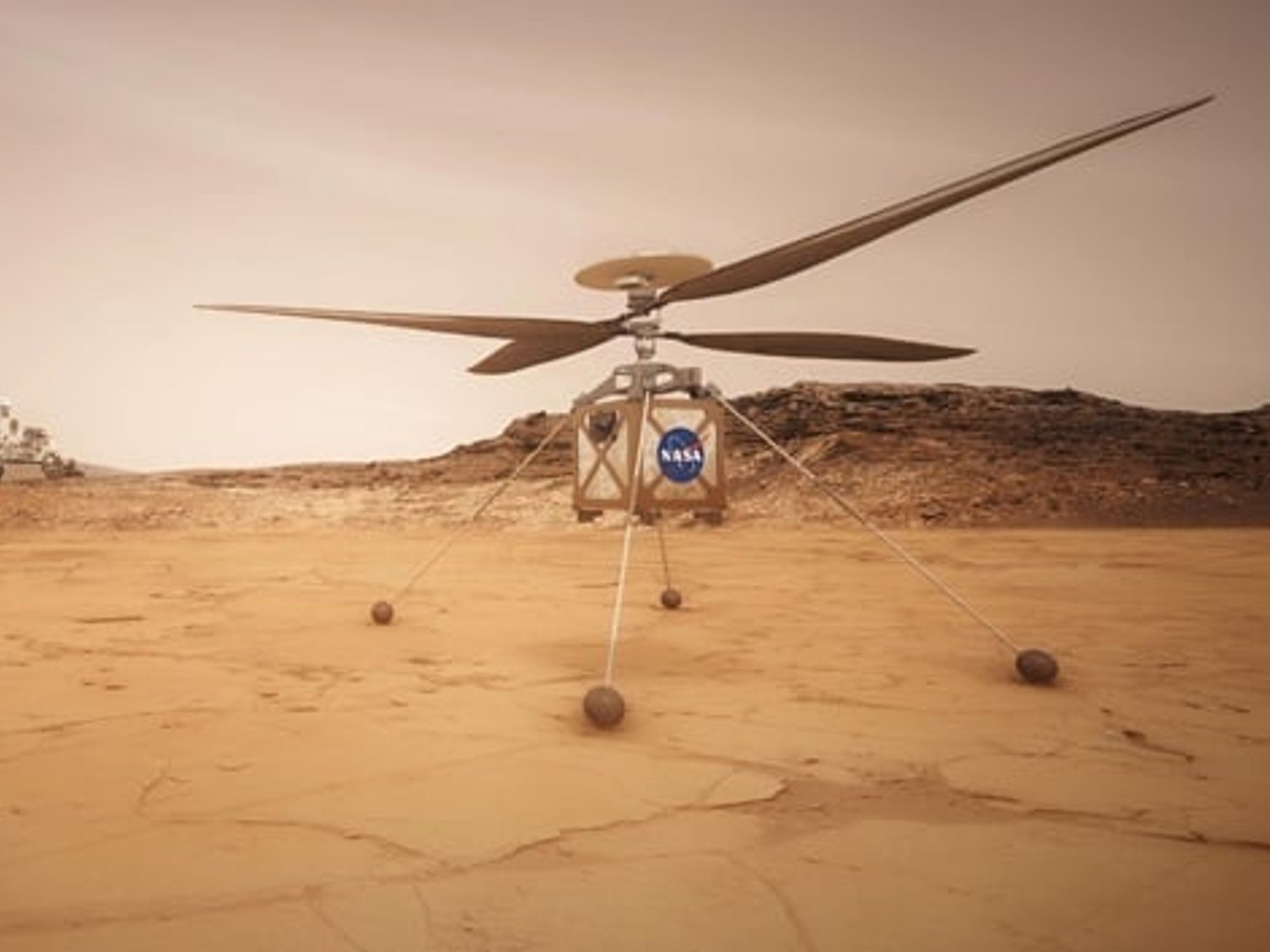 Autonomer Hubschrauber auf dem Mars