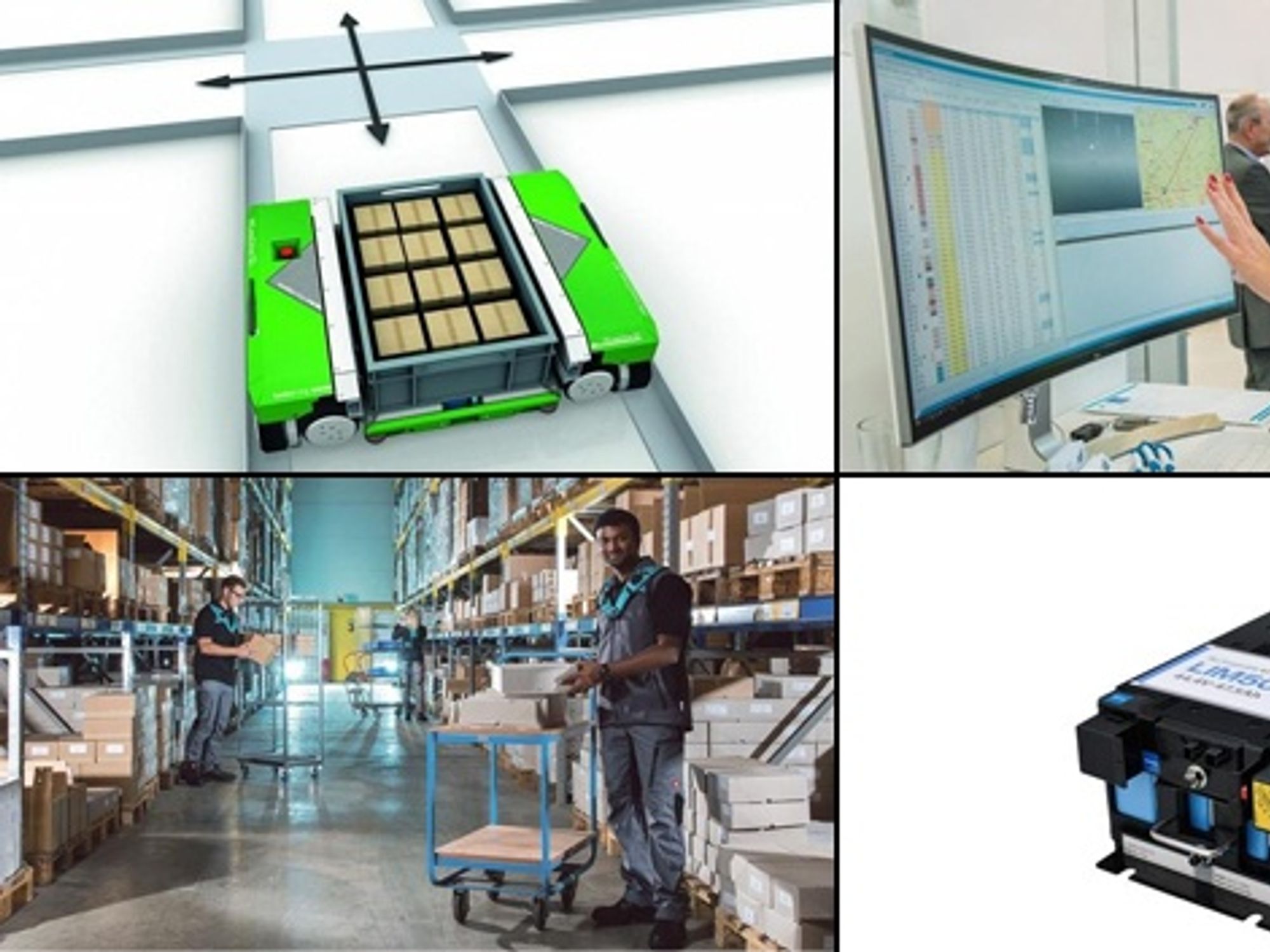 Bildcollage zu aktuellen Produkten auf der Logimat 2019 Bildcollage zu aktuellen Produkten auf der Logimat 2019