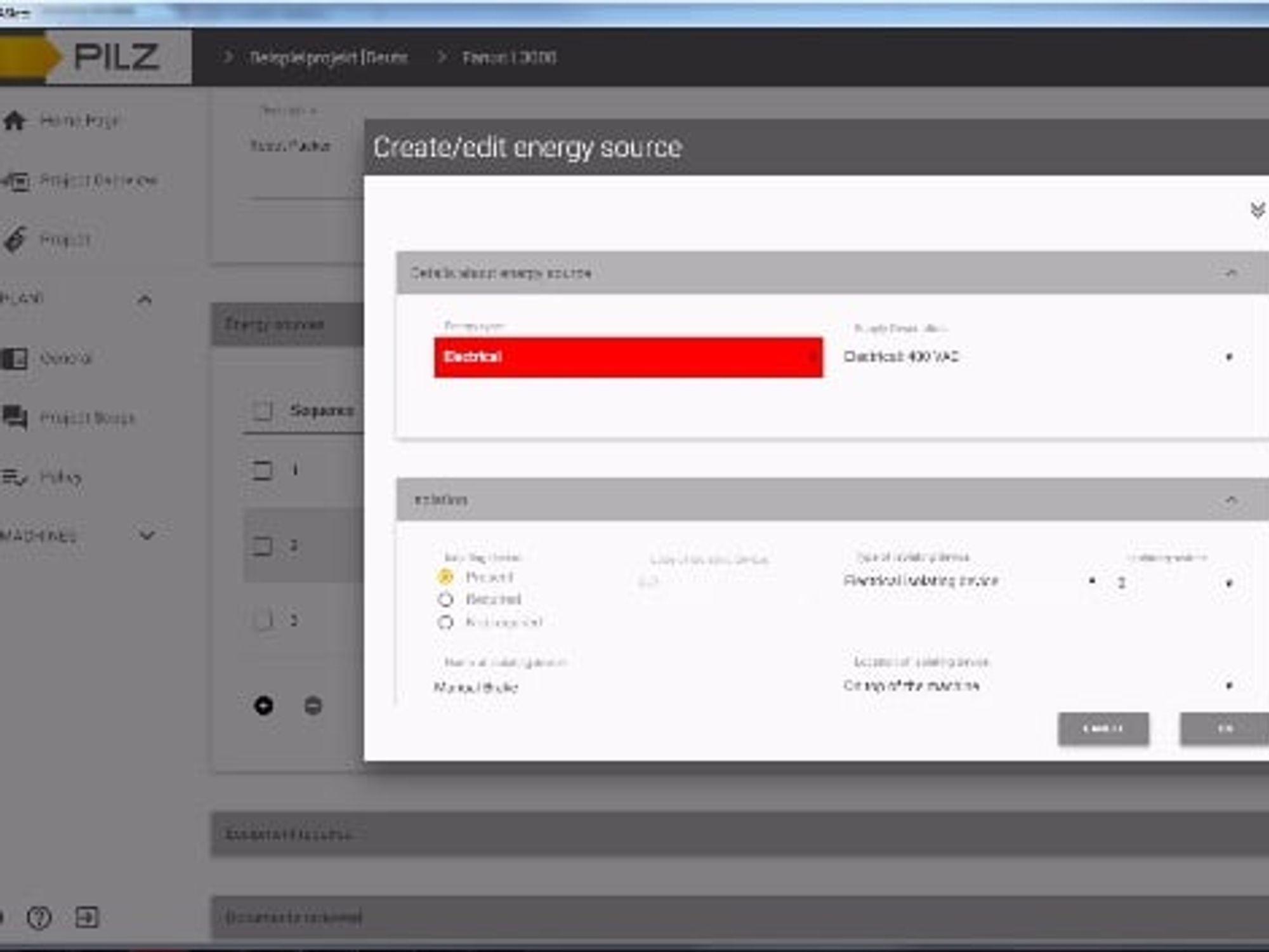 Documentation of lockout-tagout processes, Pilz