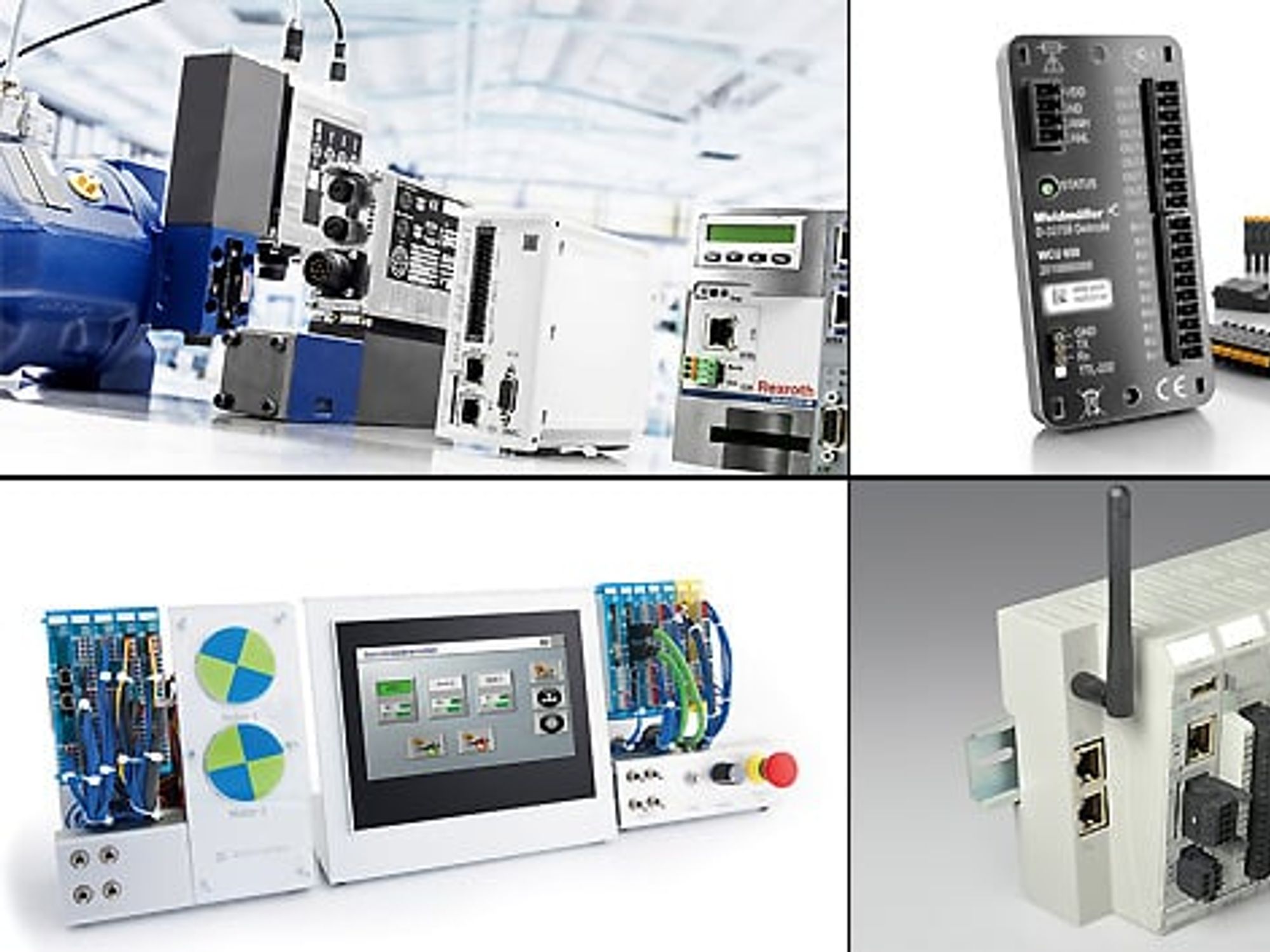 Image collage on control technology products