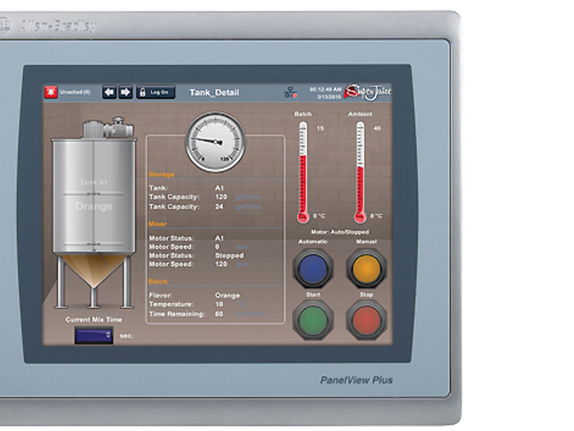 Allen-Bradley Panelview Plus 7 Performance graphic display terminal from Rockwell Automation