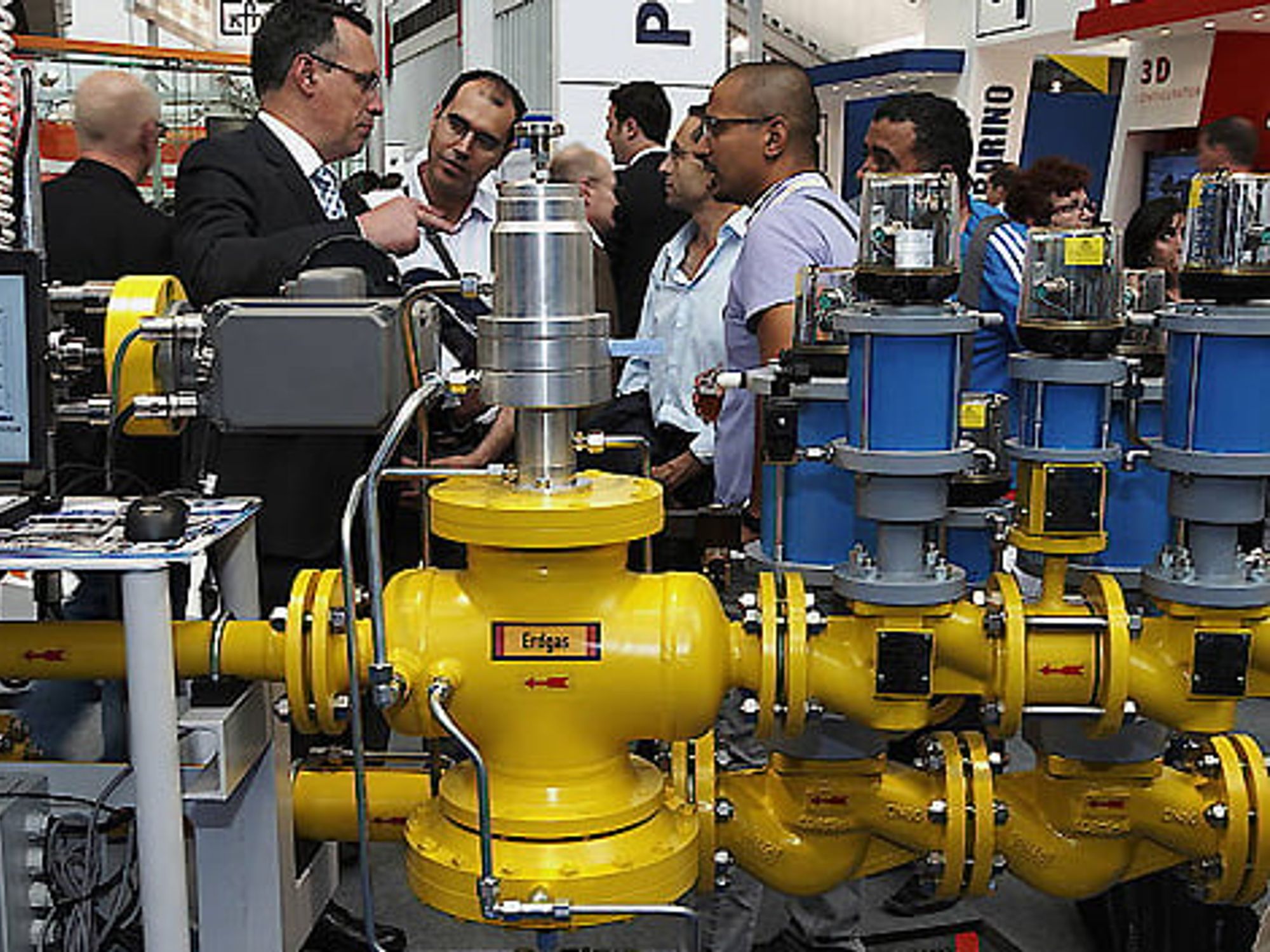 Besucher auf der Achema Besucher auf der Achema