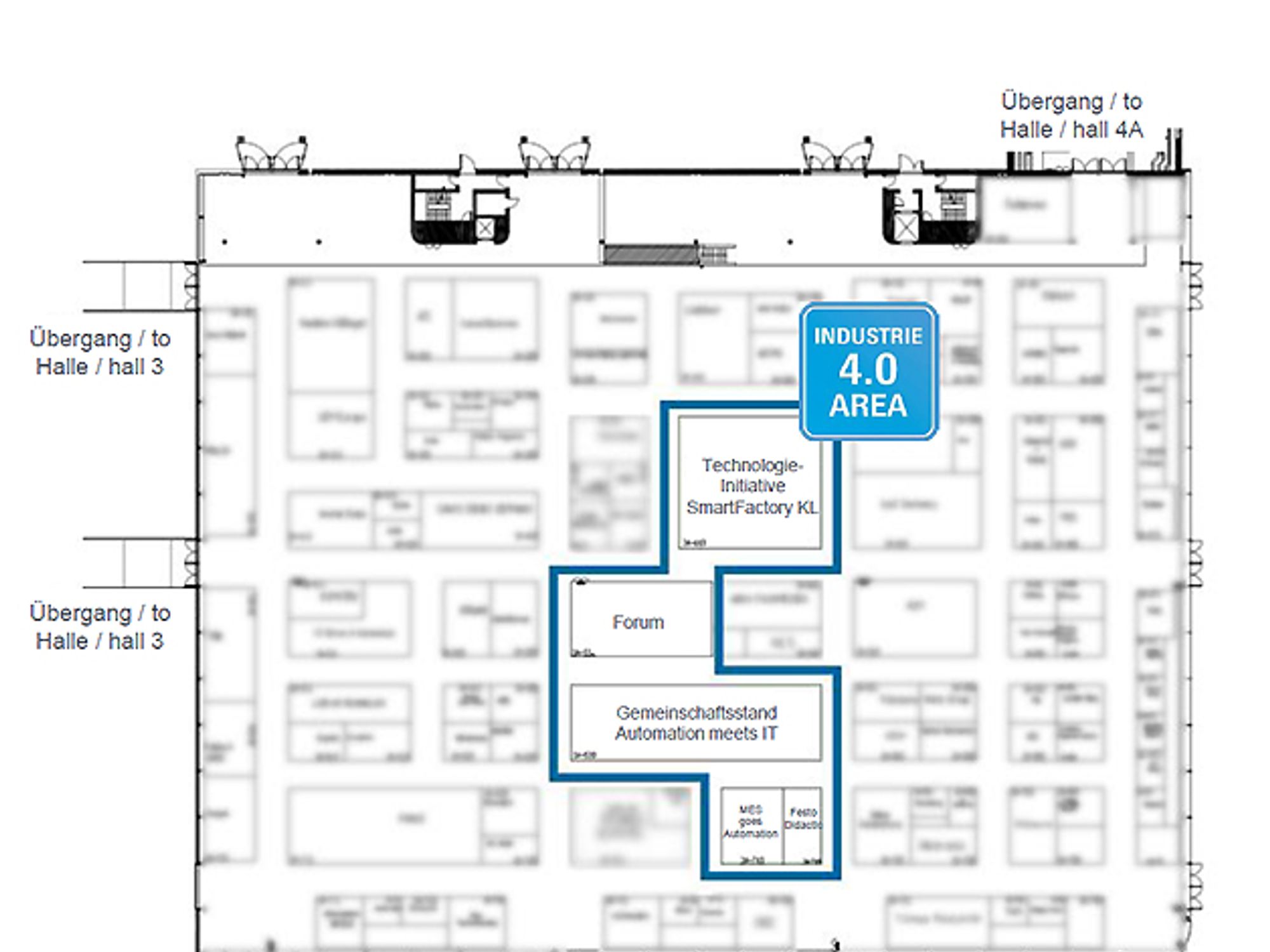 Lageplan zur Industrie-4.0-Area auf der SPS IPC Drives 2015 Lageplan zur Industrie-4.0-Area auf der SPS IPC Drives 2015