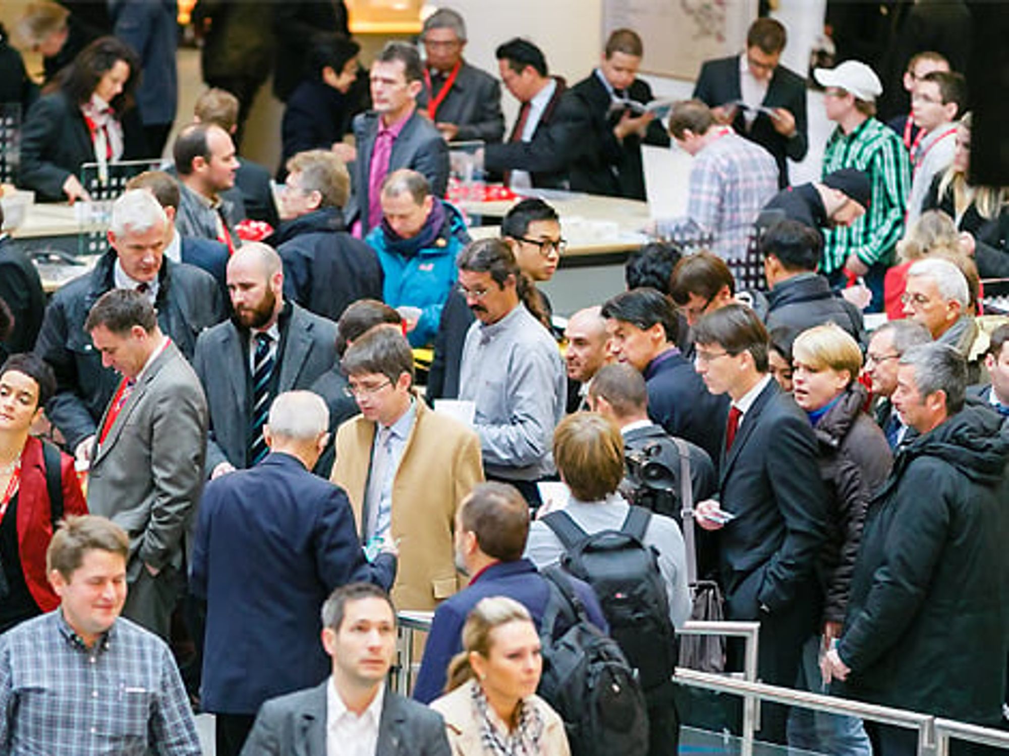 Besucheranstrum auf der SPS IPC Drives 2014 Besucheranstrum auf der SPS IPC Drives 2014