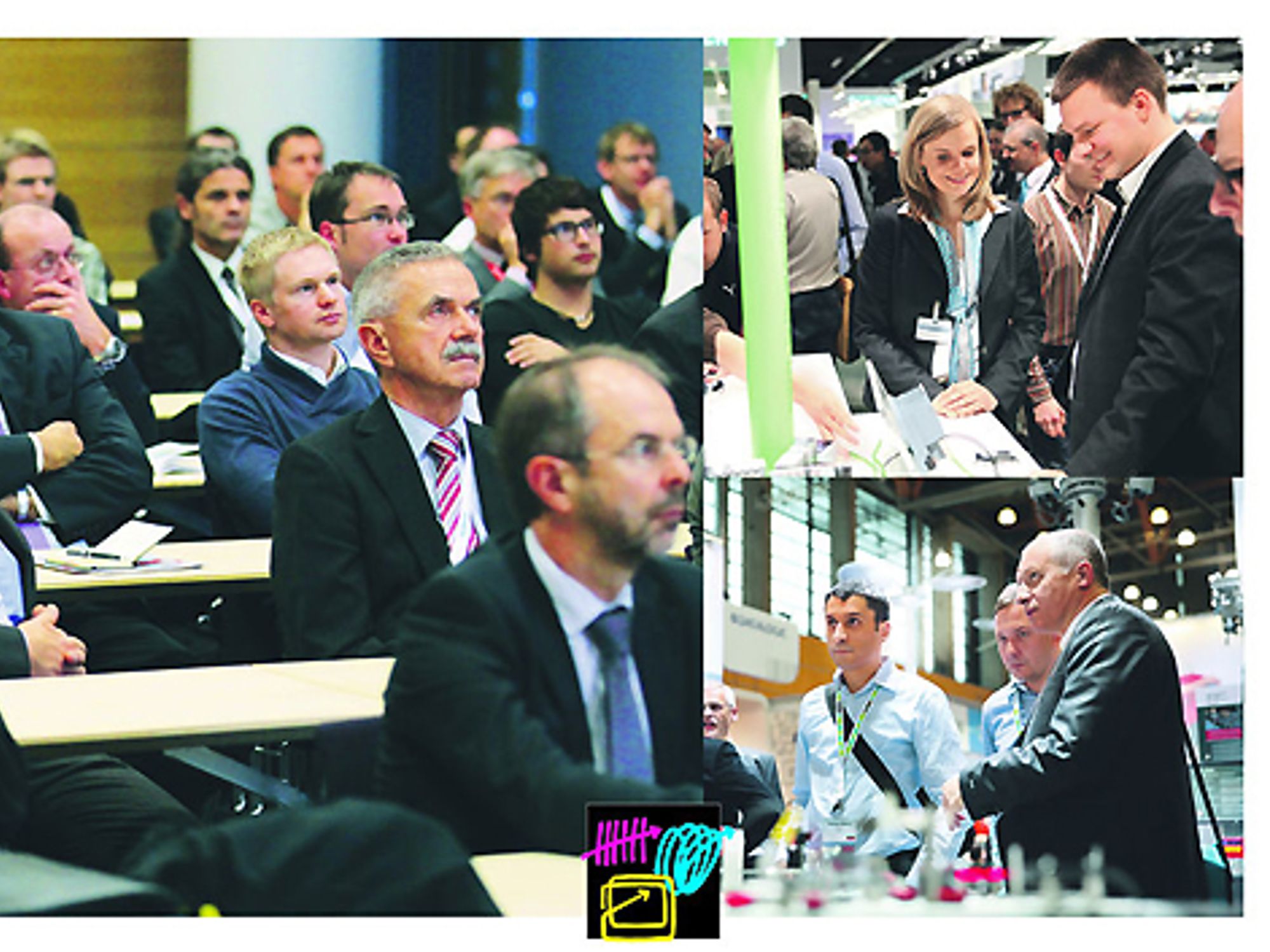 Kongressbesucher auf der SPS IPC Drives