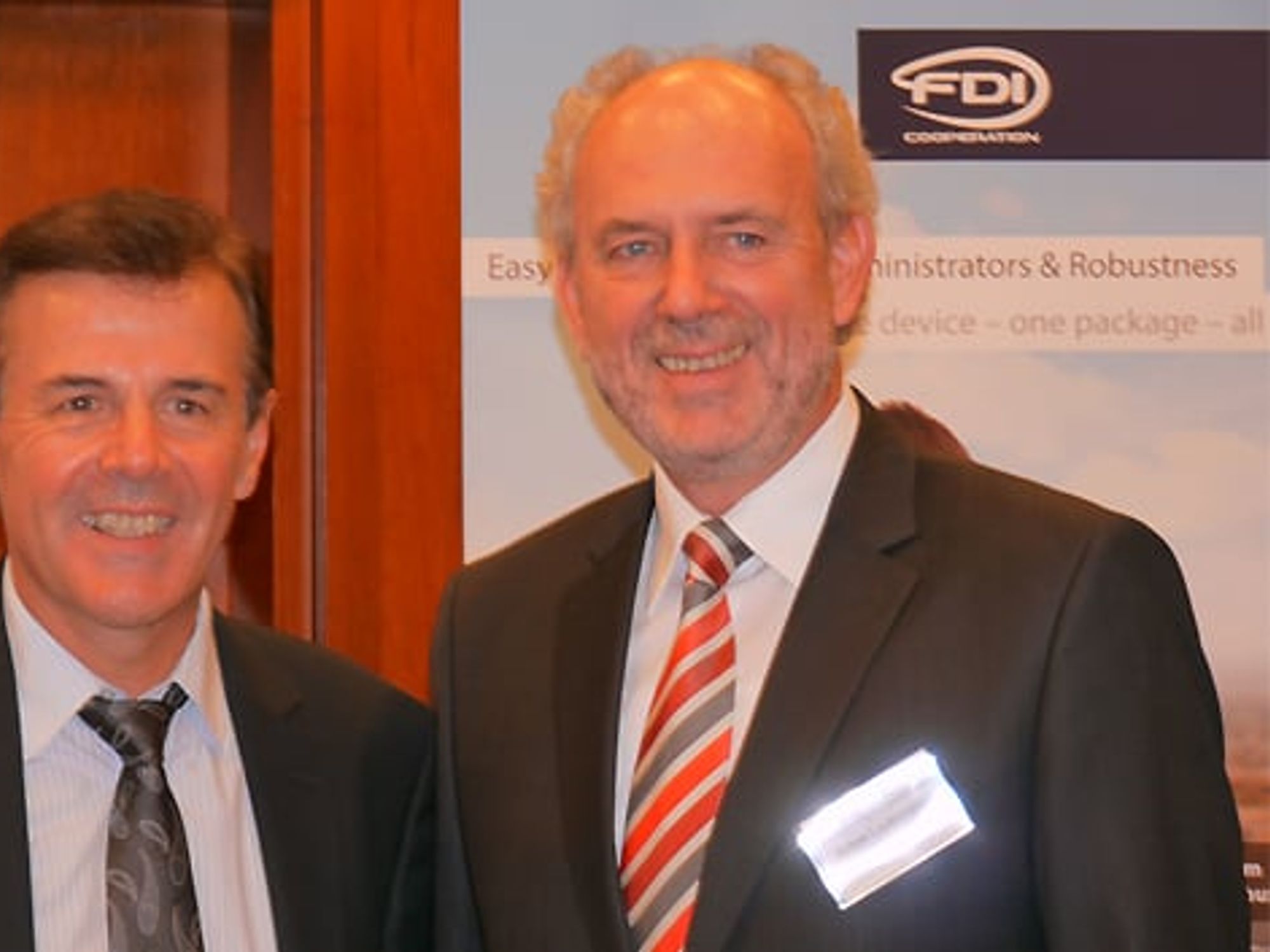 Hans Georg Kumpfmüller von Siemens und Achim Laubenstein von ABB Hans Georg Kumpfmüller von Siemens und Achim Laubenstein von ABB