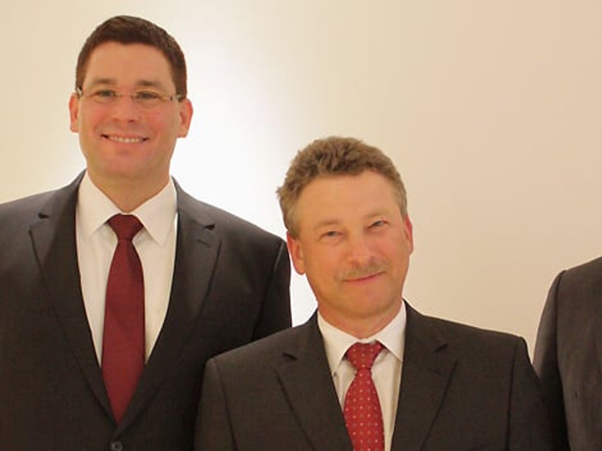 Dr. Marco Münchhof, Dr.  Frank Uhlemann und Peter Frankenbach von Eckelmann