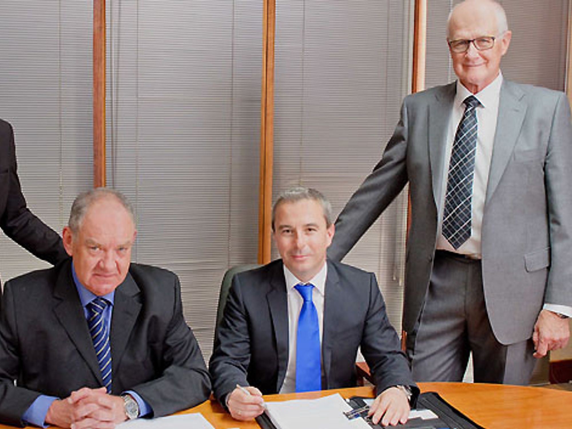 In Johannesburg an einem Tisch: Ingo Neuer, Mike Burgess, Peter Daus und John Wingrove