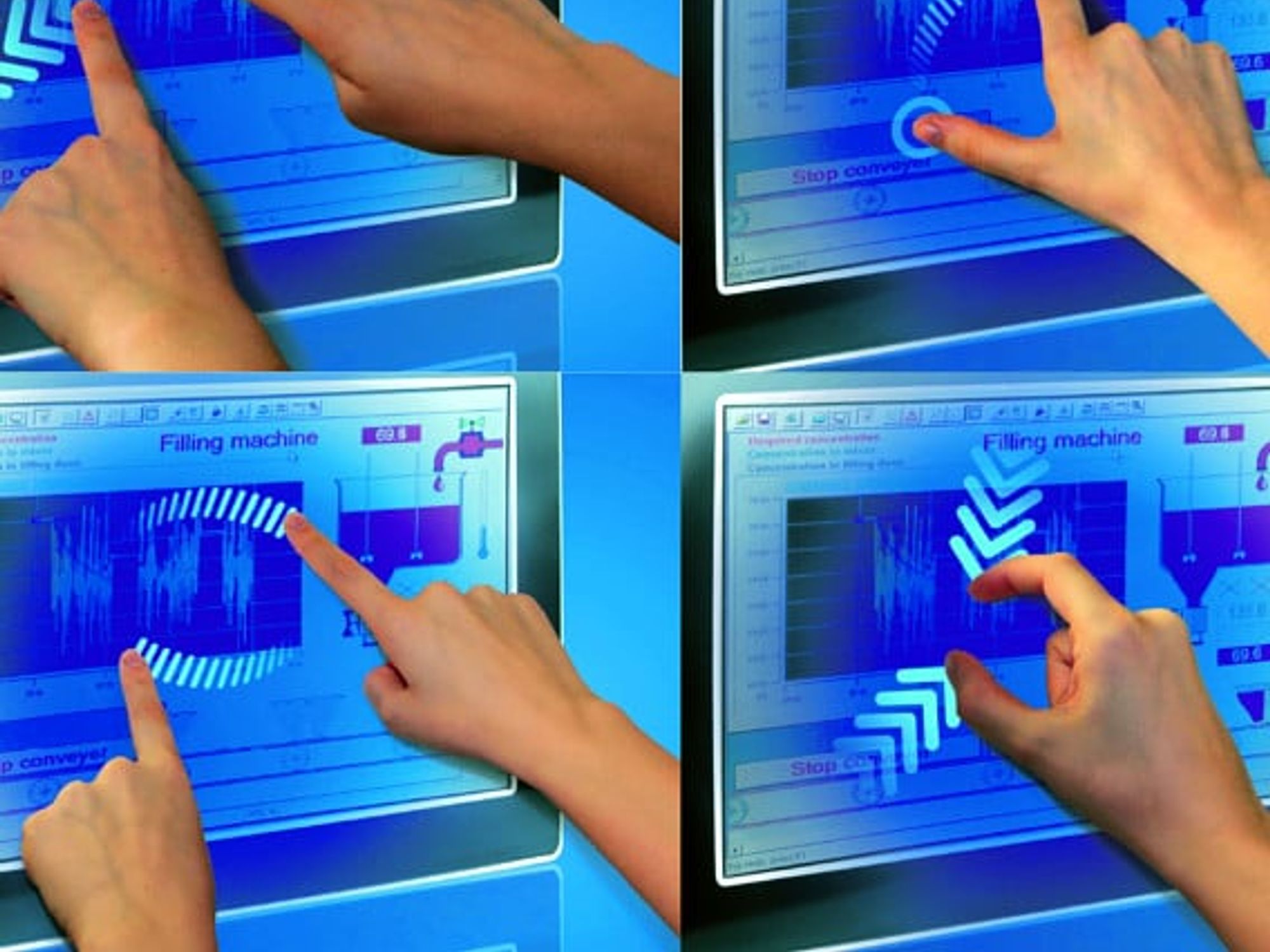 Kontron, Multitouch Eingabe aus dem Consuemr Markt bekannt Kontron, Multitouch Eingabe aus dem Consuemr Markt bekannt