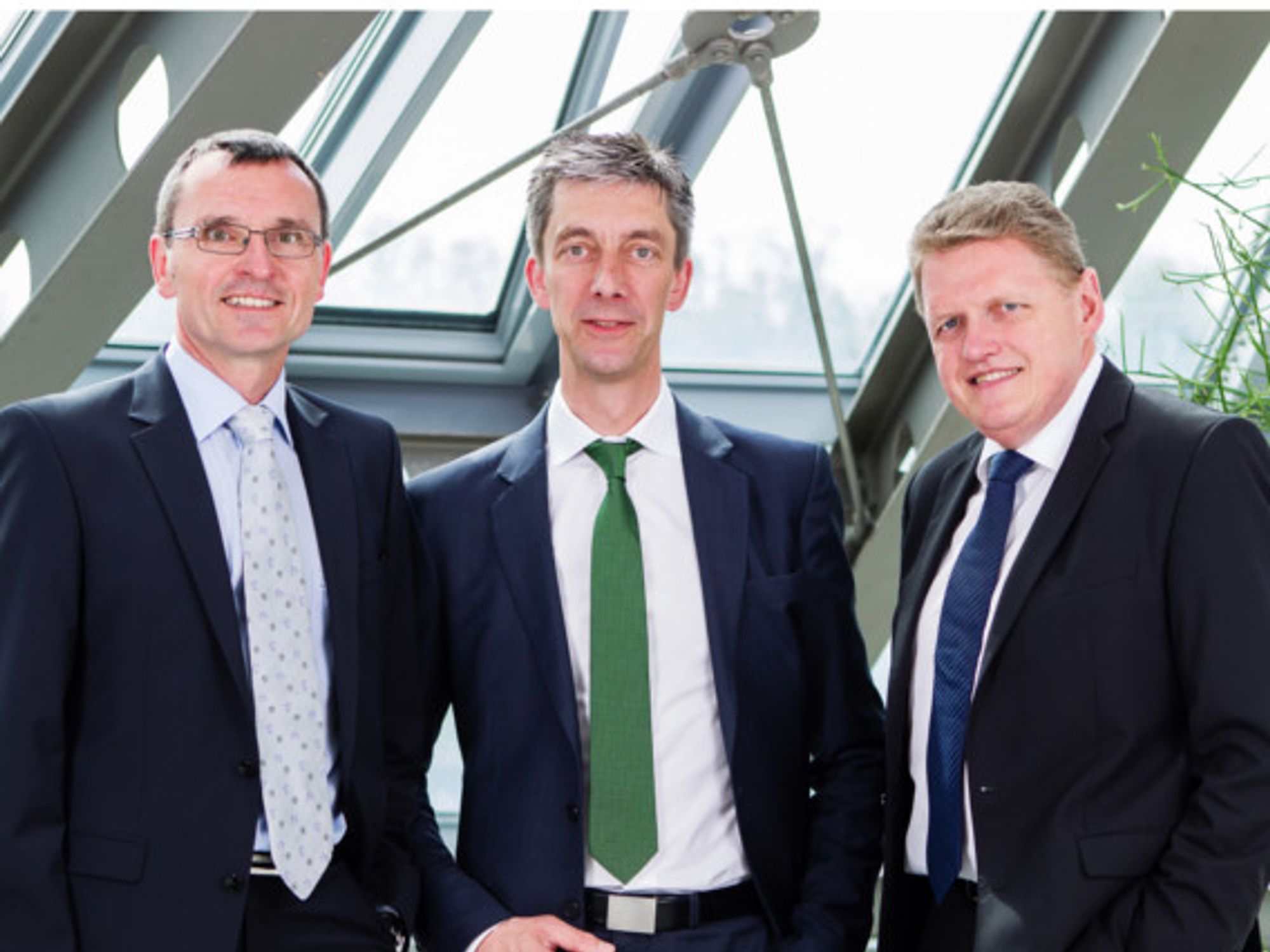 Der Jetter-Vorstand (v.l.n.r.): Günter Eckert, Christian Benz, Martin Jetter