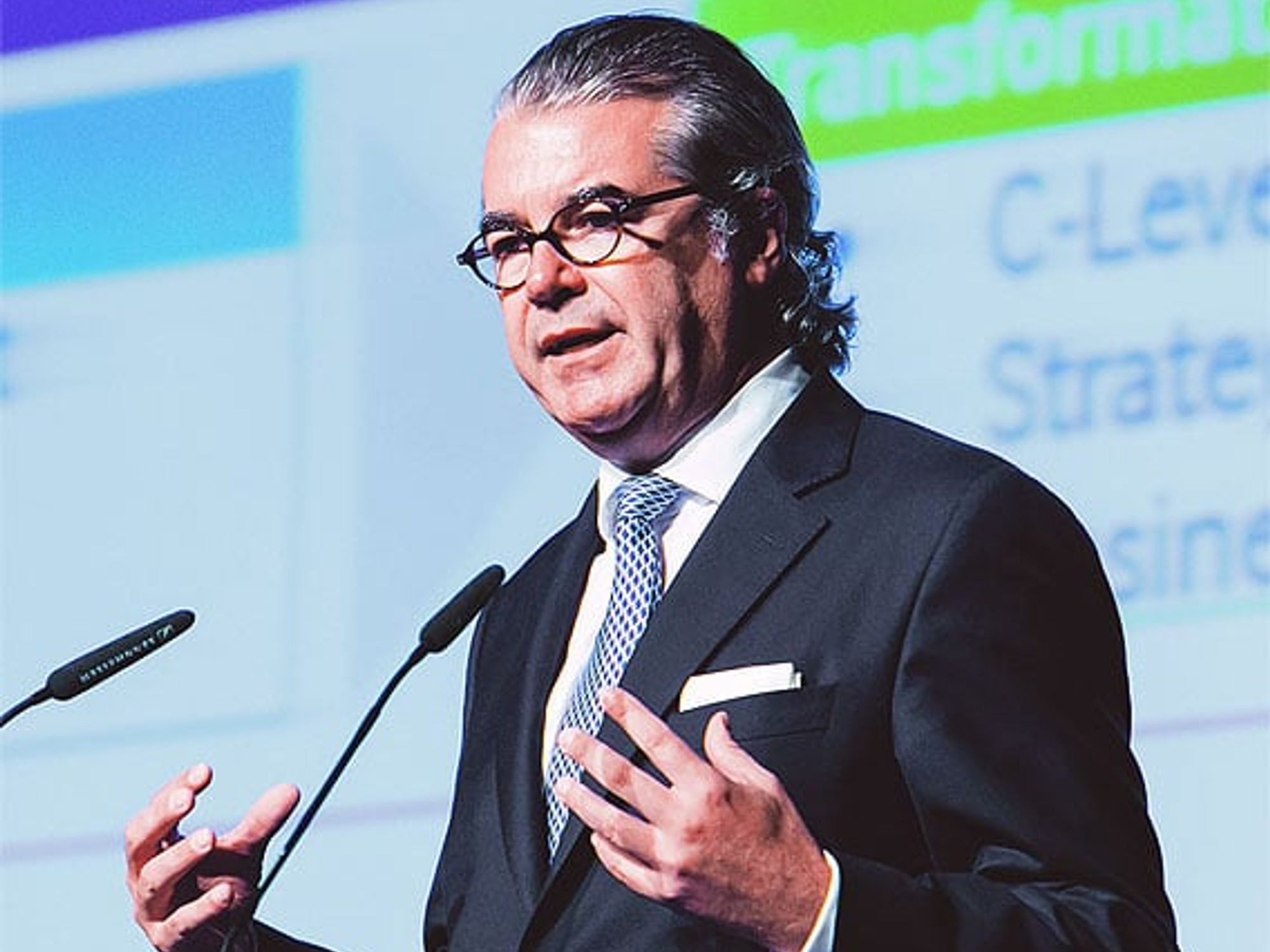 Jan Geldmacher von Vodafone beim M2M Summit
