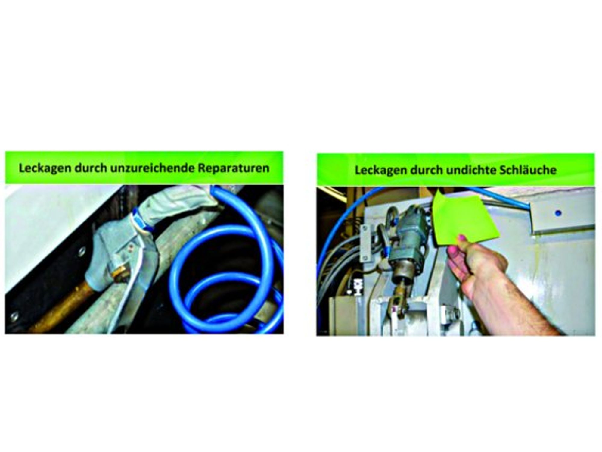 Grean, Beispiel für Leckagen