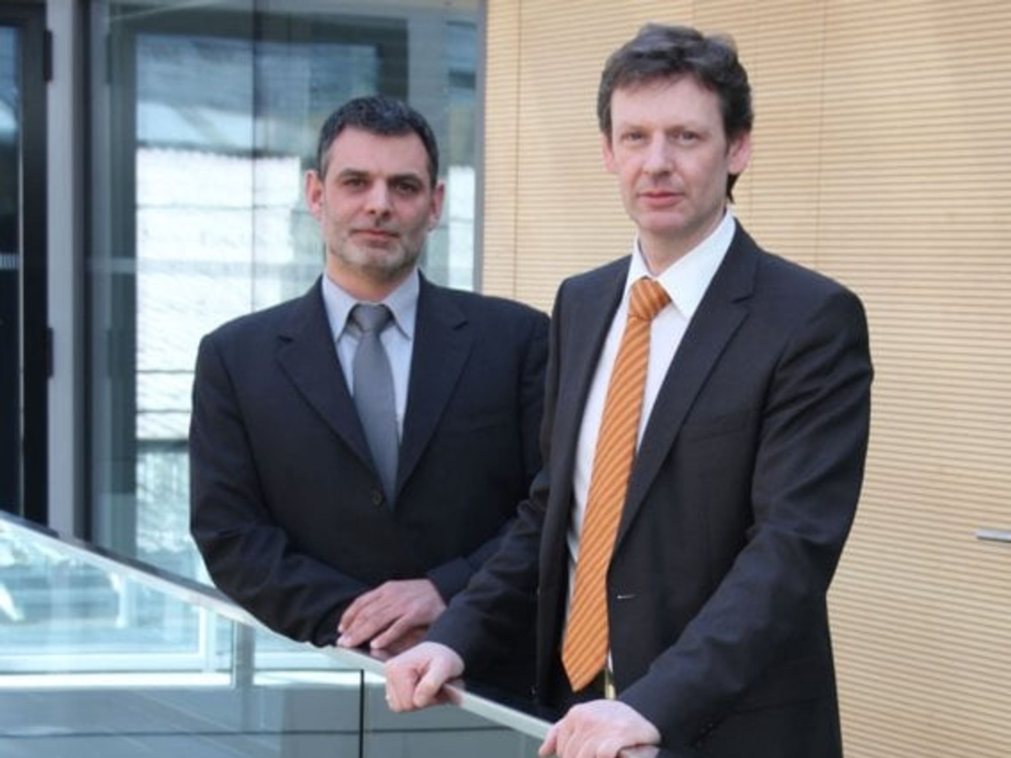 Bernhard Zangerl von Bachmann electronic und Michael Haas,Certec EDV Bernhard Zangerl von Bachmann electronic und Michael Haas,Certec EDV