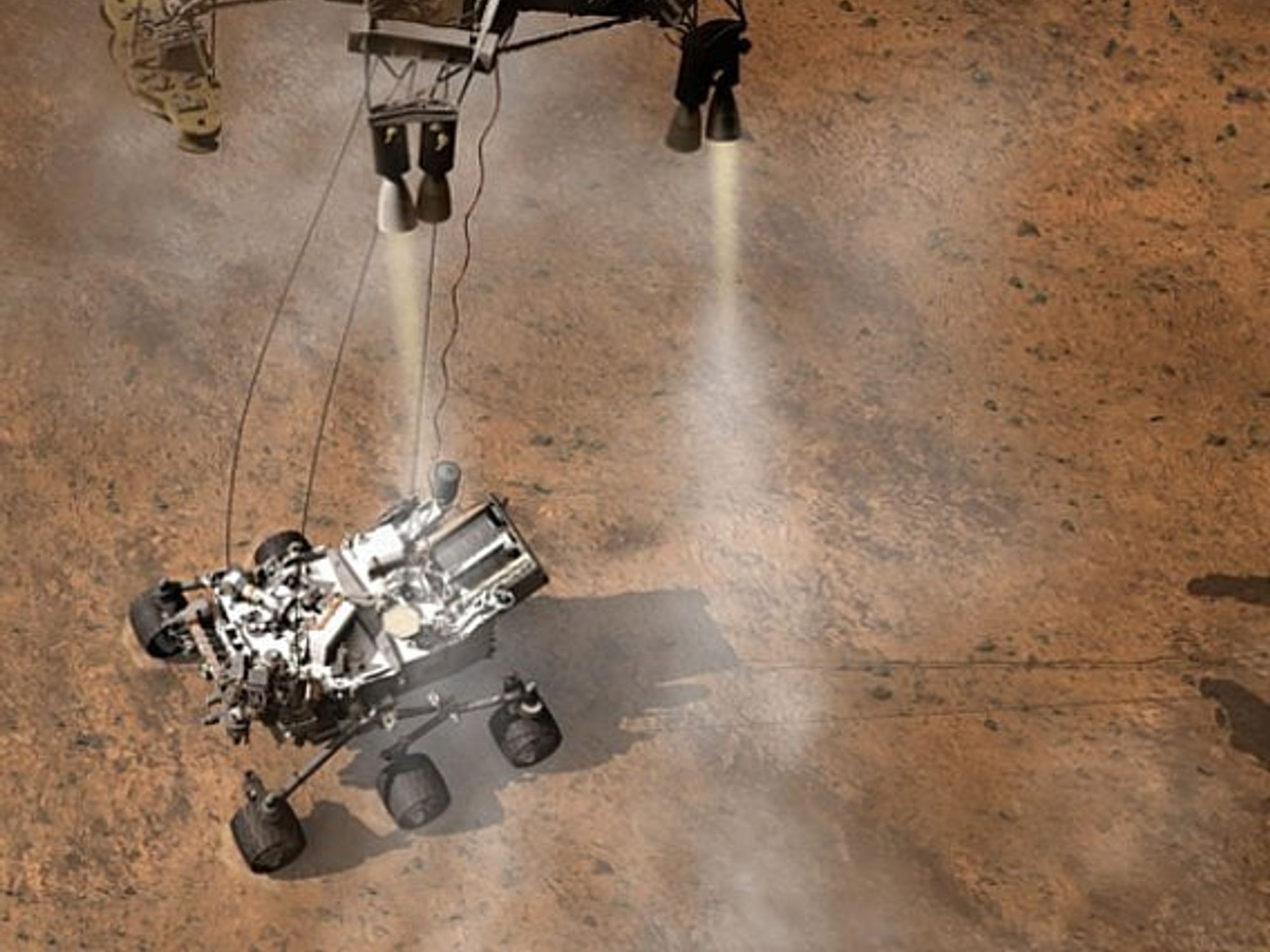 Landung auf dem Mars