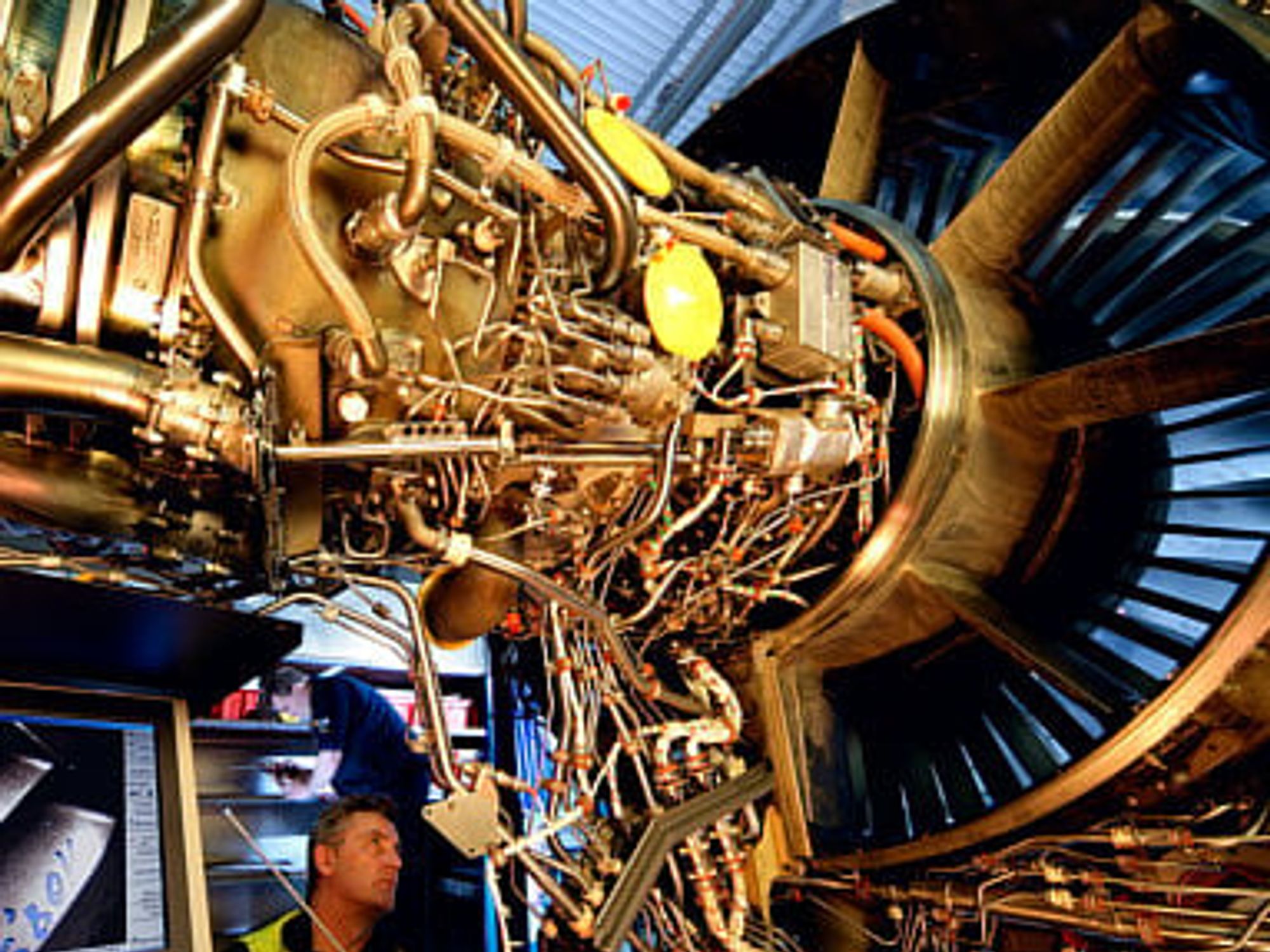 Fotoausstellung „Deutsche Technikstraße”œ, Lufthansa, Triebwerk
