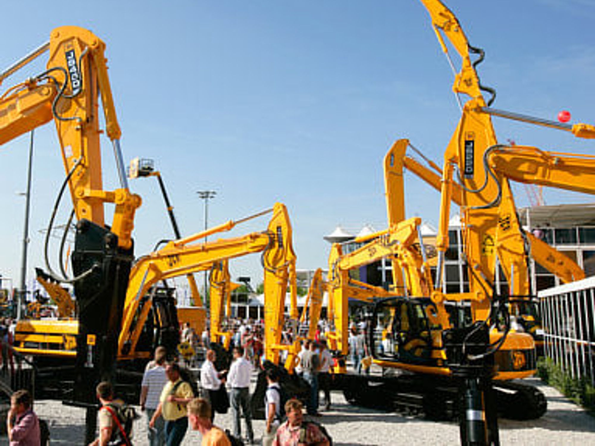 Bauma 2007, Messe München, ausgestellte Baumaschinen Bauma 2007, Messe München, ausgestellte Baumaschinen