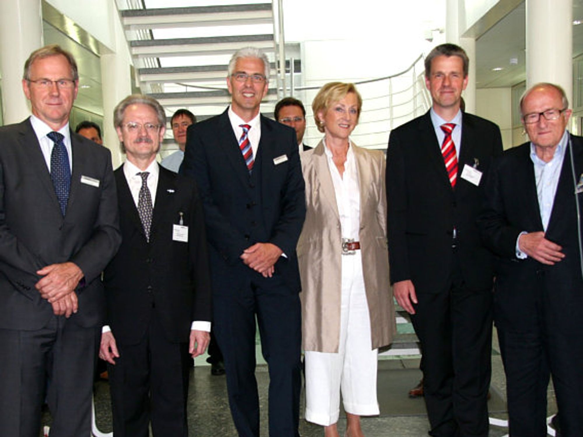 Ernst Halder, Dr. Rudolf Colm, Torsten Wegner, Gabriele Siedle, Christof Bolay, Horst Siedle (v.l.n.r.)