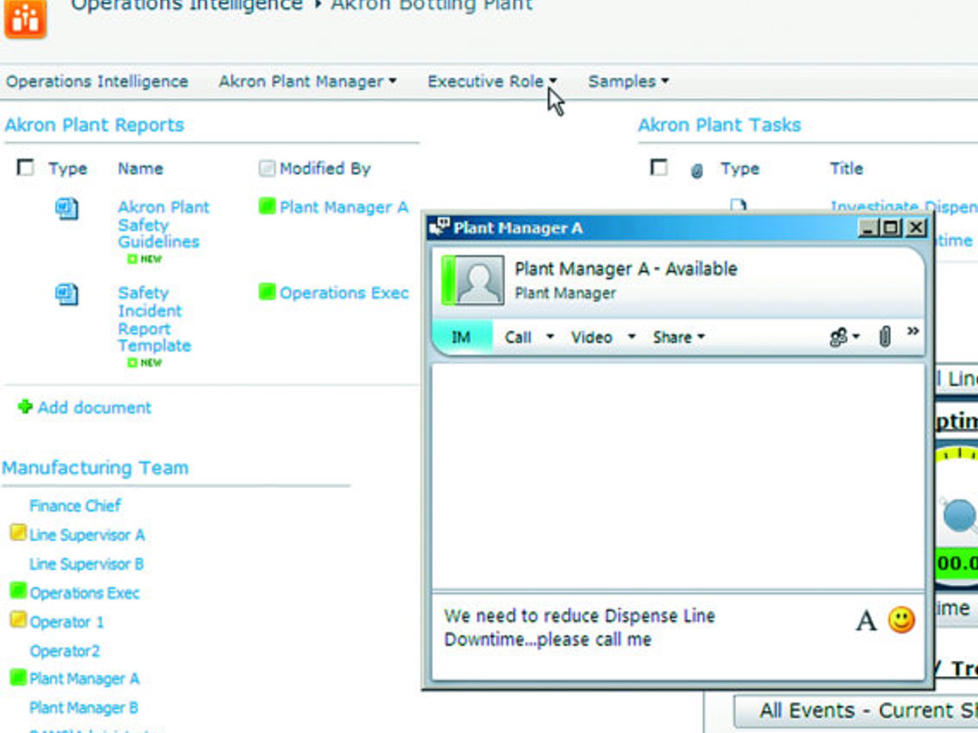 Screenshot, Business-Intelligence-Lösung